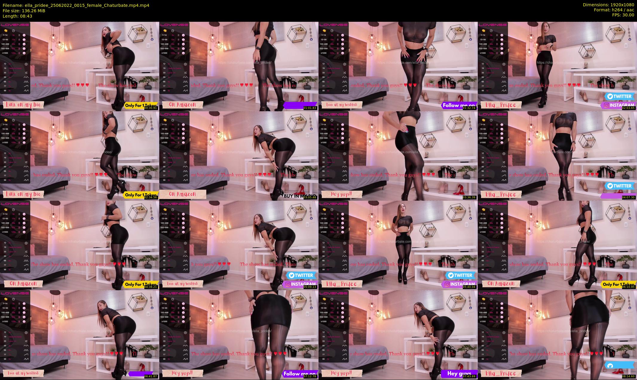 ella_pridee — 9 minute Chaturbate female cam show recording, 1080p, Jun 25, 2022