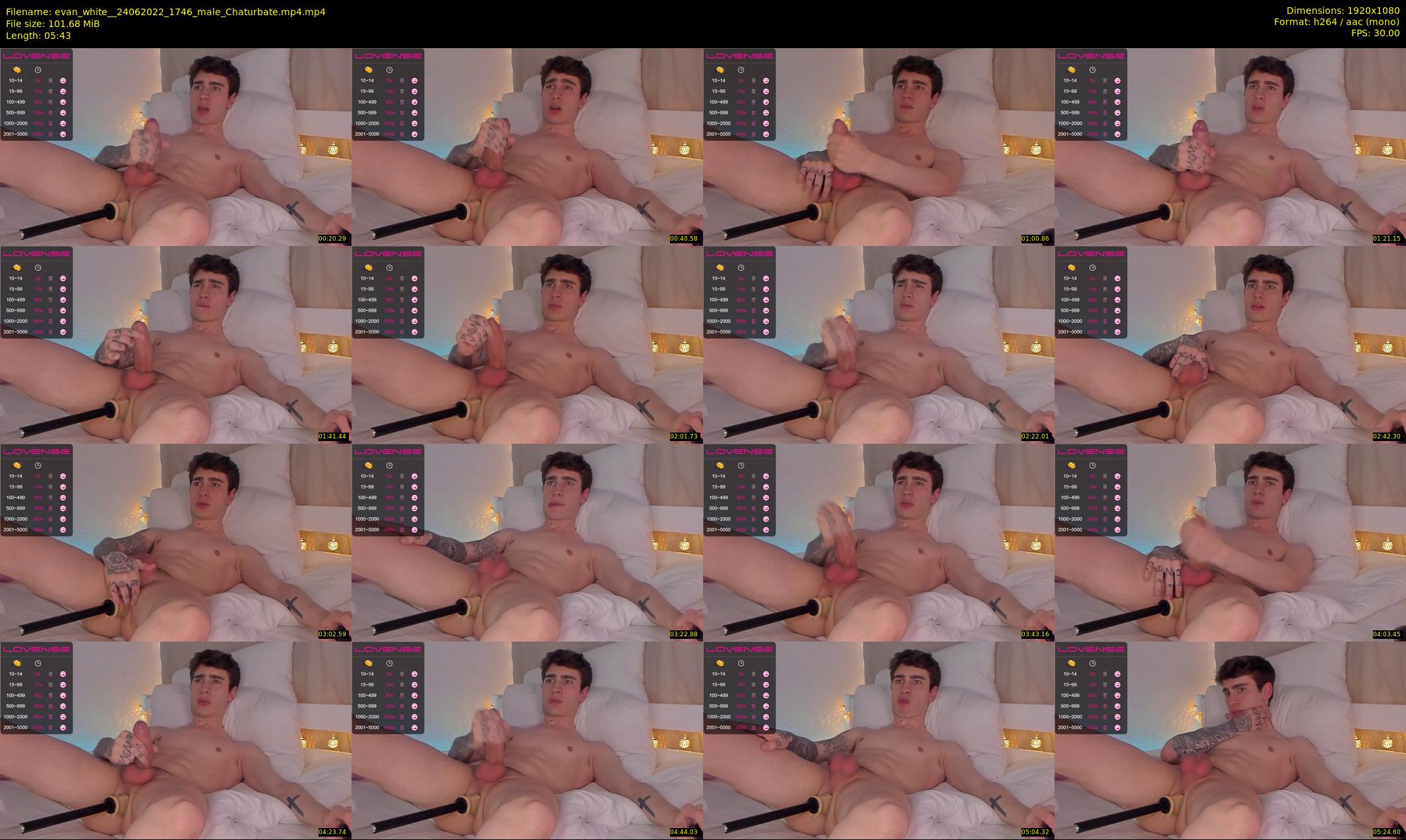 evan_white_ — 6 minute Chaturbate male cam show recording, 1080p, Jun 24, 2022