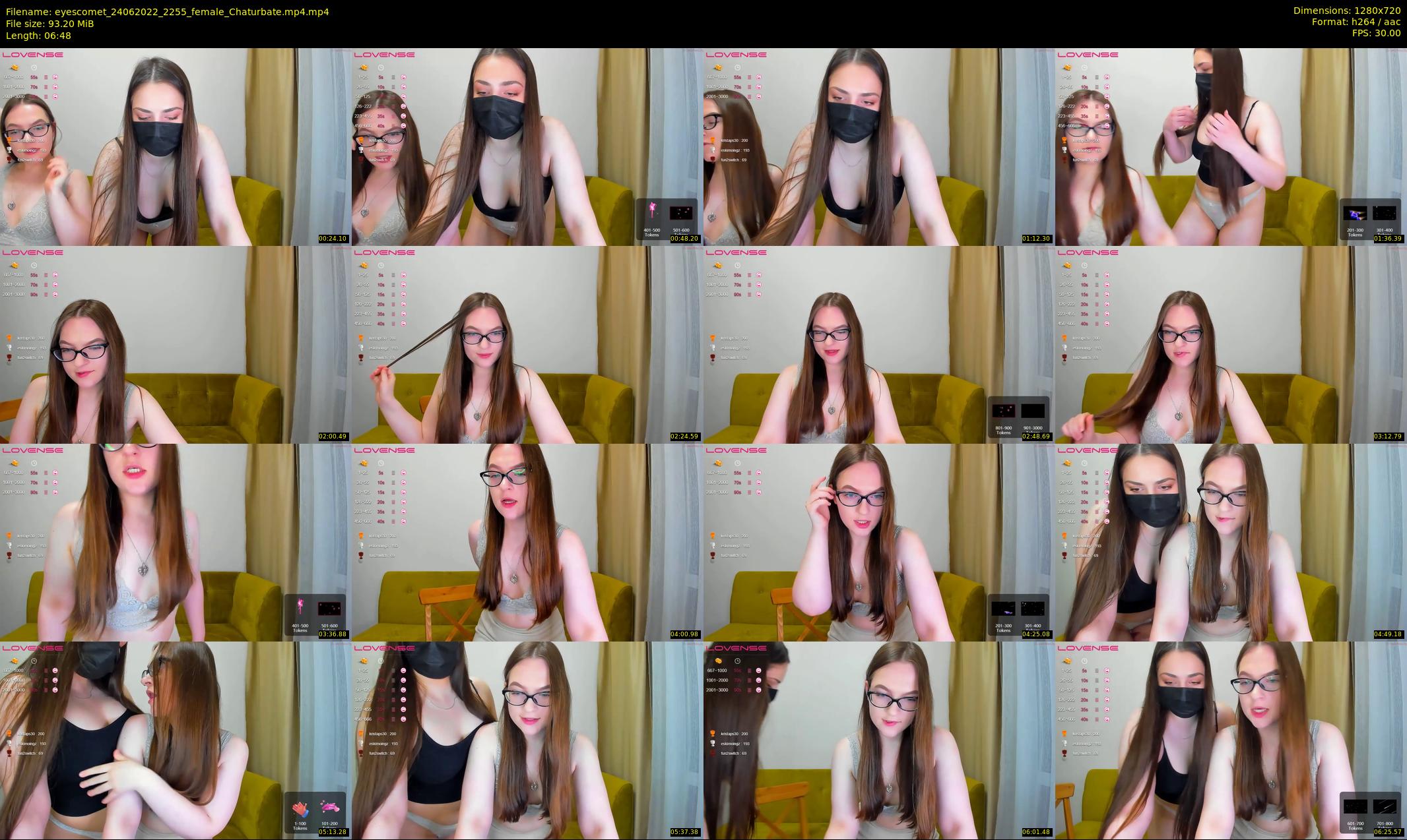 eyescomet — 7 minute Chaturbate female cam show recording, 720p, Jun 24, 2022