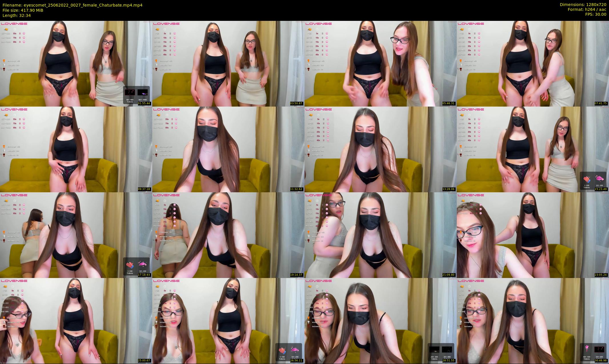 eyescomet — 33 minute Chaturbate female cam show recording, 720p, Jun 25, 2022