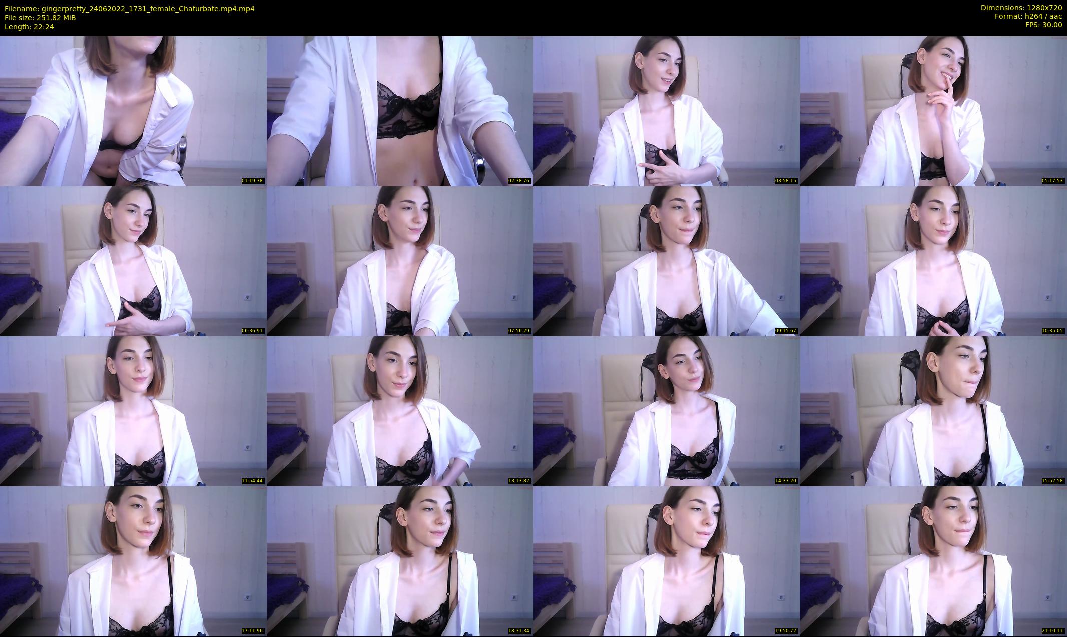 gingerpretty — 23 minute Chaturbate female cam show recording, 720p, Jun 24, 2022