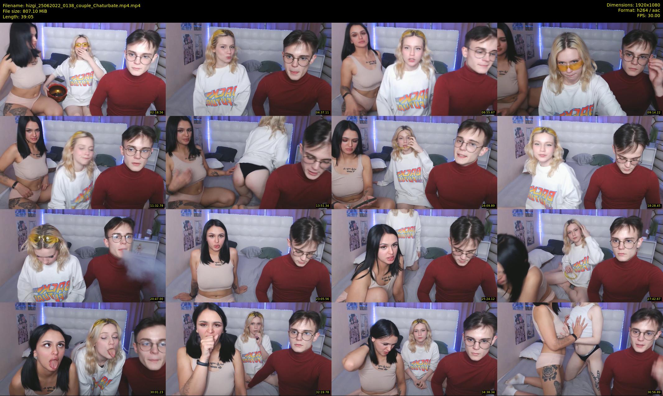 hizgi — 40 minute Chaturbate couple cam show recording, 1080p, Jun 25, 2022