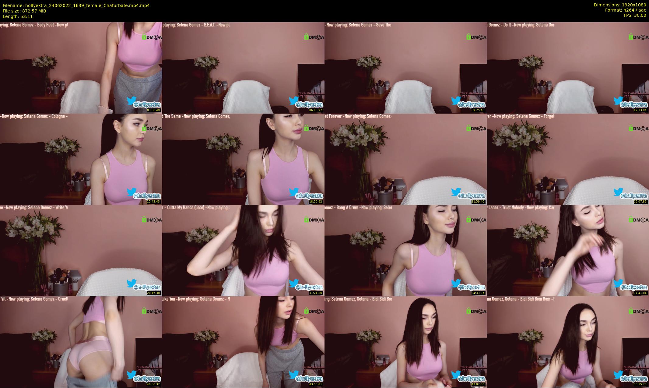 hollyextra — 54 minute Chaturbate female cam show recording, 1080p, Jun 24, 2022