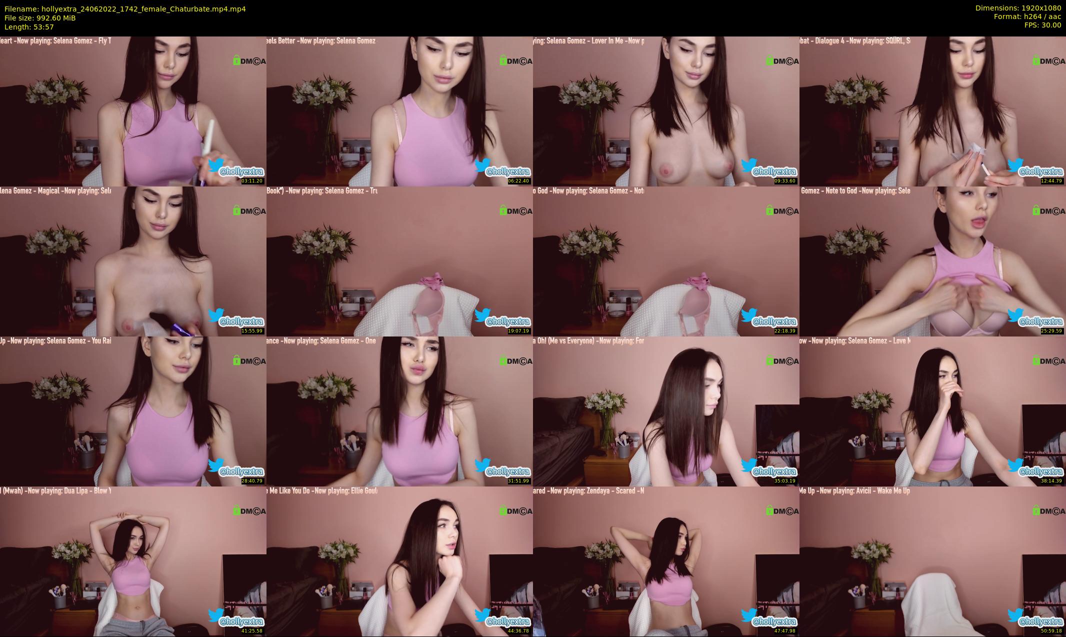 hollyextra — 54 minute Chaturbate female cam show recording, 1080p, Jun 24, 2022