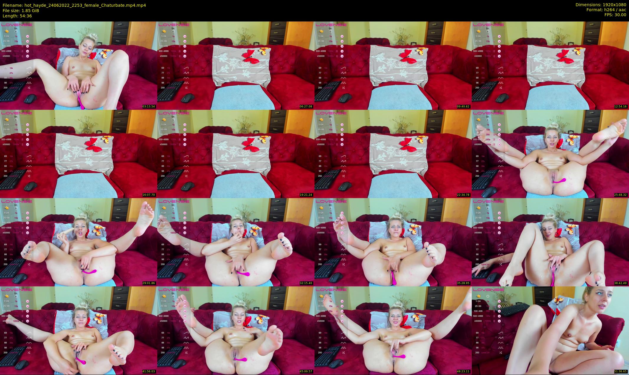 hot_hayde — 55 minute Chaturbate female cam show recording, 1080p, Jun 24, 2022