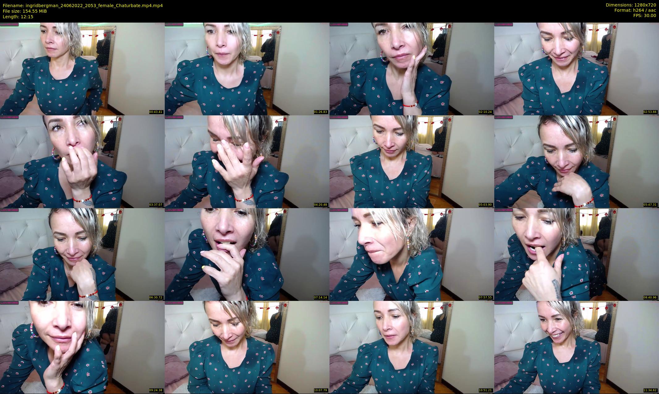 ingridbergman — 13 minute Chaturbate female cam show recording, 720p, Jun 24, 2022