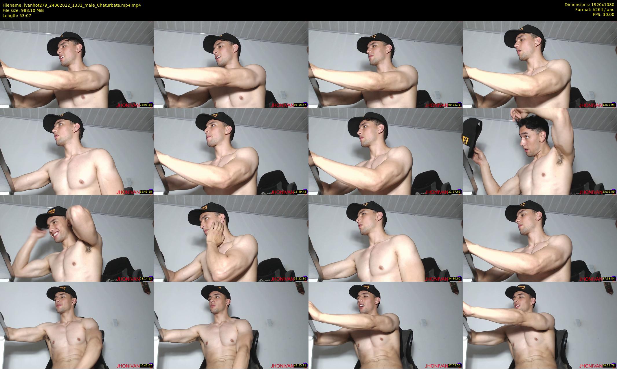 ivanhot279 — 54 minute Chaturbate male cam show recording, 1080p, Jun 24, 2022