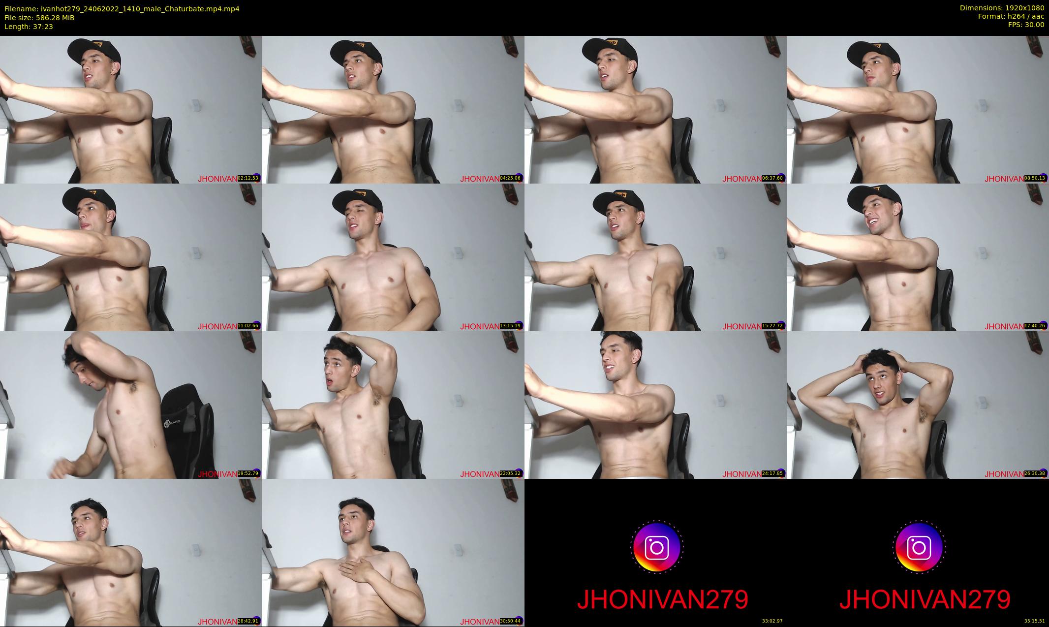 ivanhot279 — 38 minute Chaturbate male cam show recording, 1080p, Jun 24, 2022