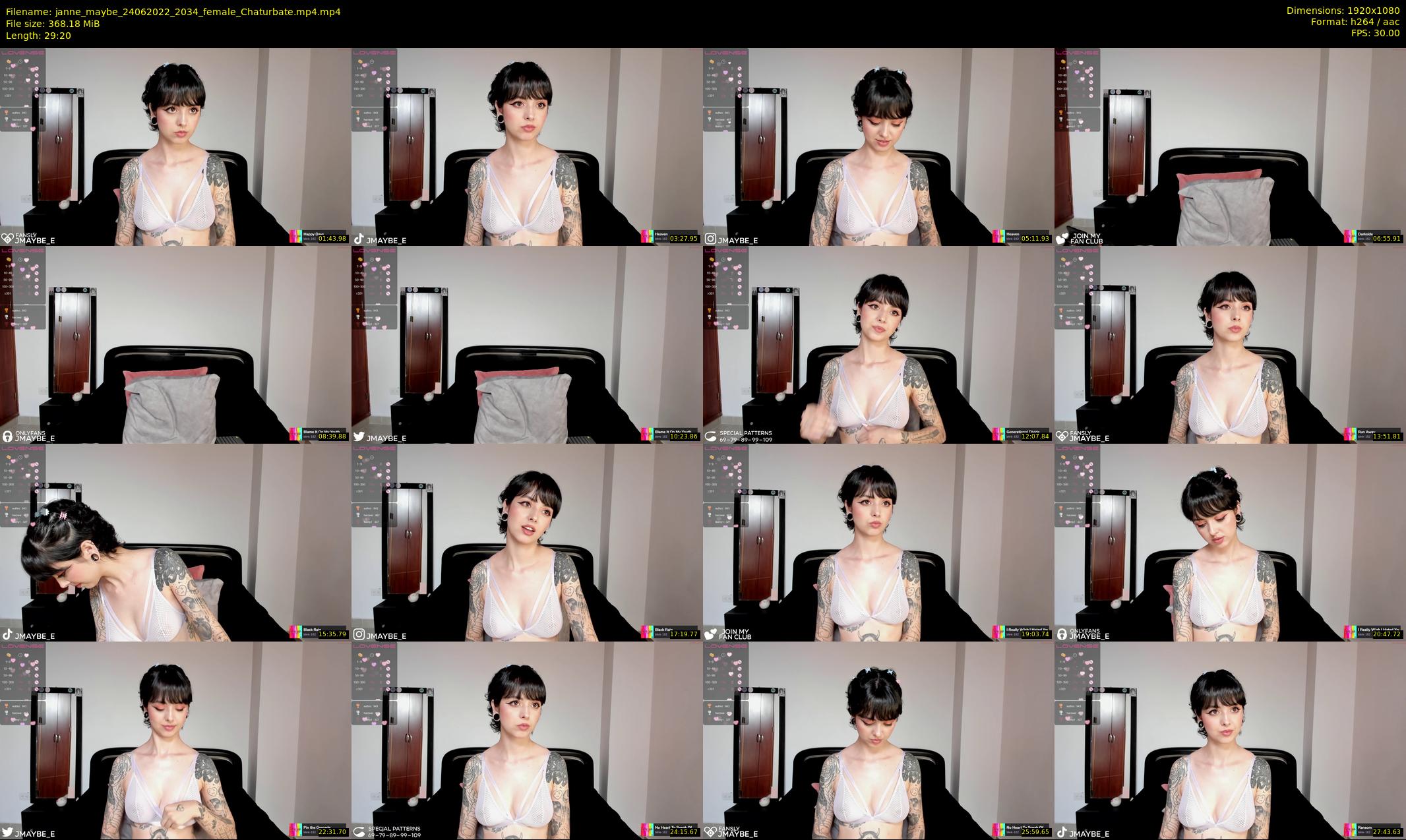 janne_maybe — 30 minute Chaturbate female cam show recording, 1080p, Jun 24, 2022