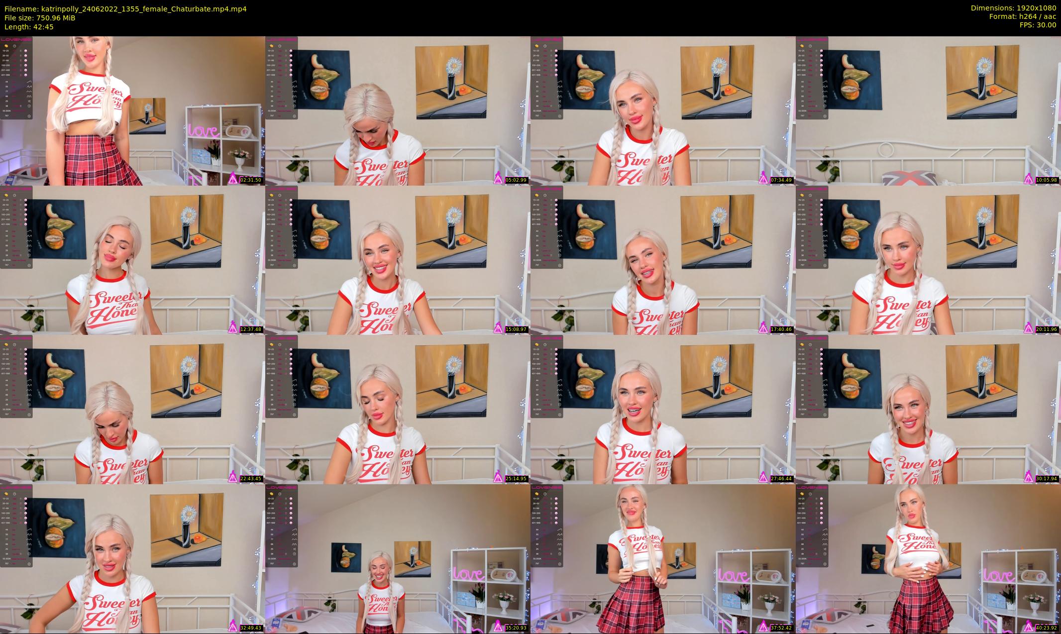 katrinpolly — 43 minute Chaturbate couple cam show recording, 1080p, Jun 24, 2022
