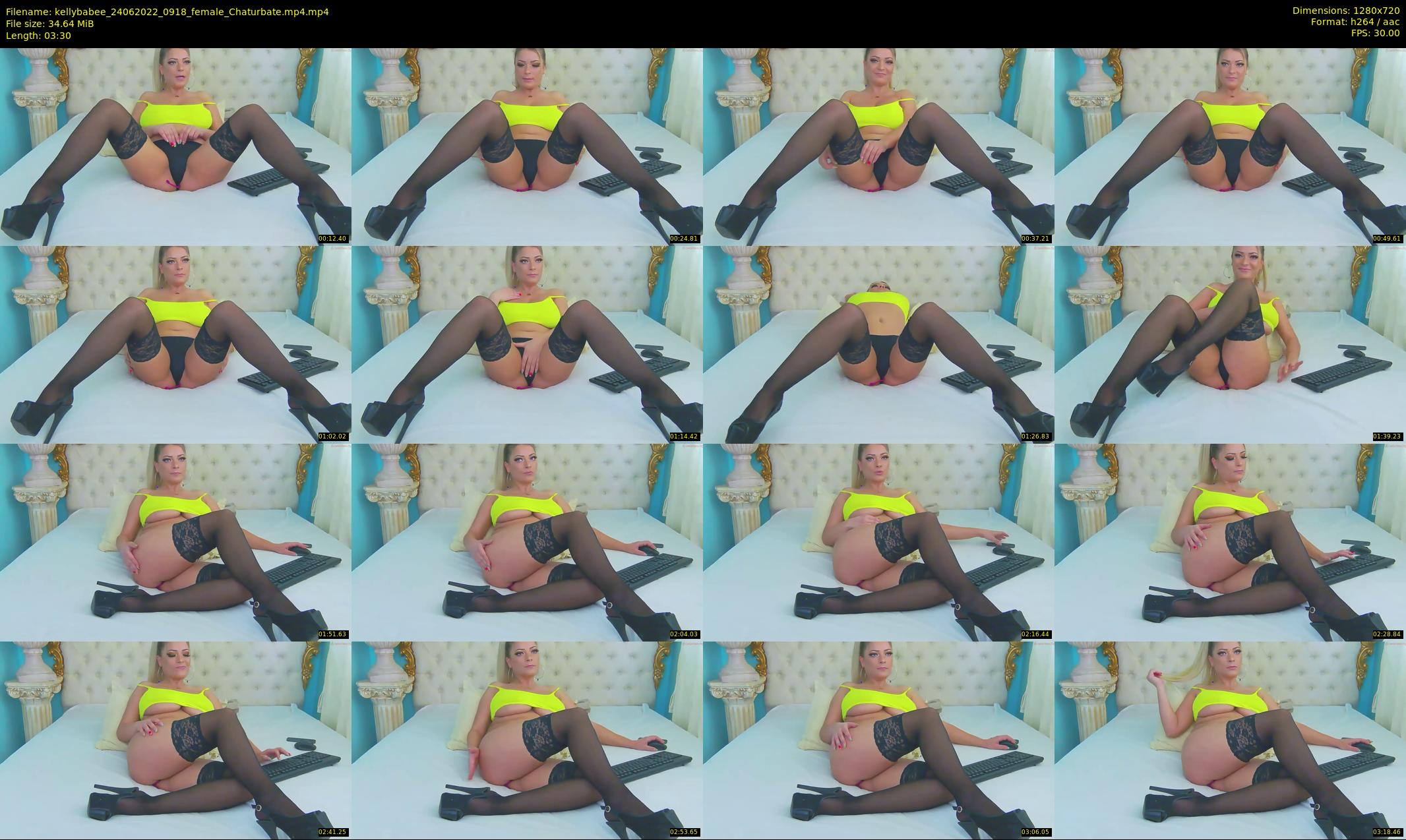 kellybabee — 4 minute Chaturbate female cam show recording, 720p, Jun 24, 2022