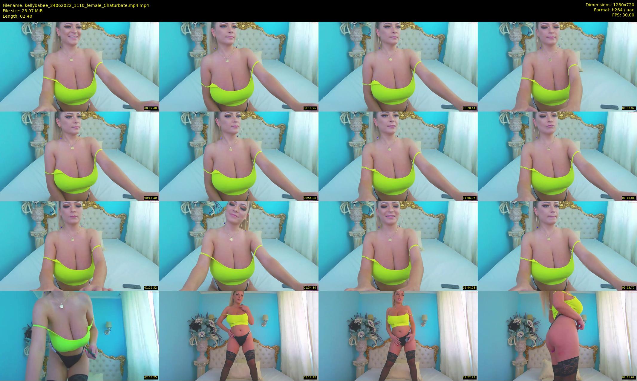 kellybabee — 3 minute Chaturbate female cam show recording, 720p, Jun 24, 2022