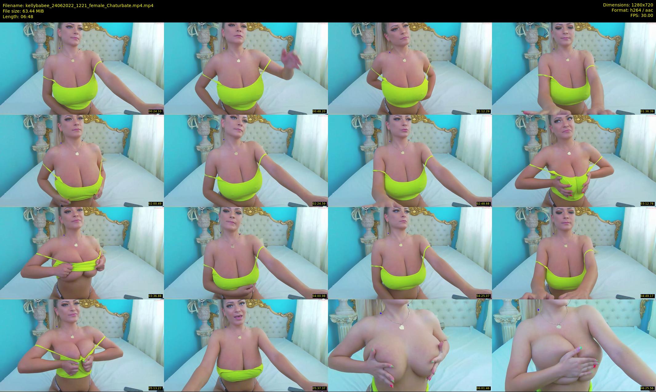 kellybabee — 7 minute Chaturbate female cam show recording, 720p, Jun 24, 2022