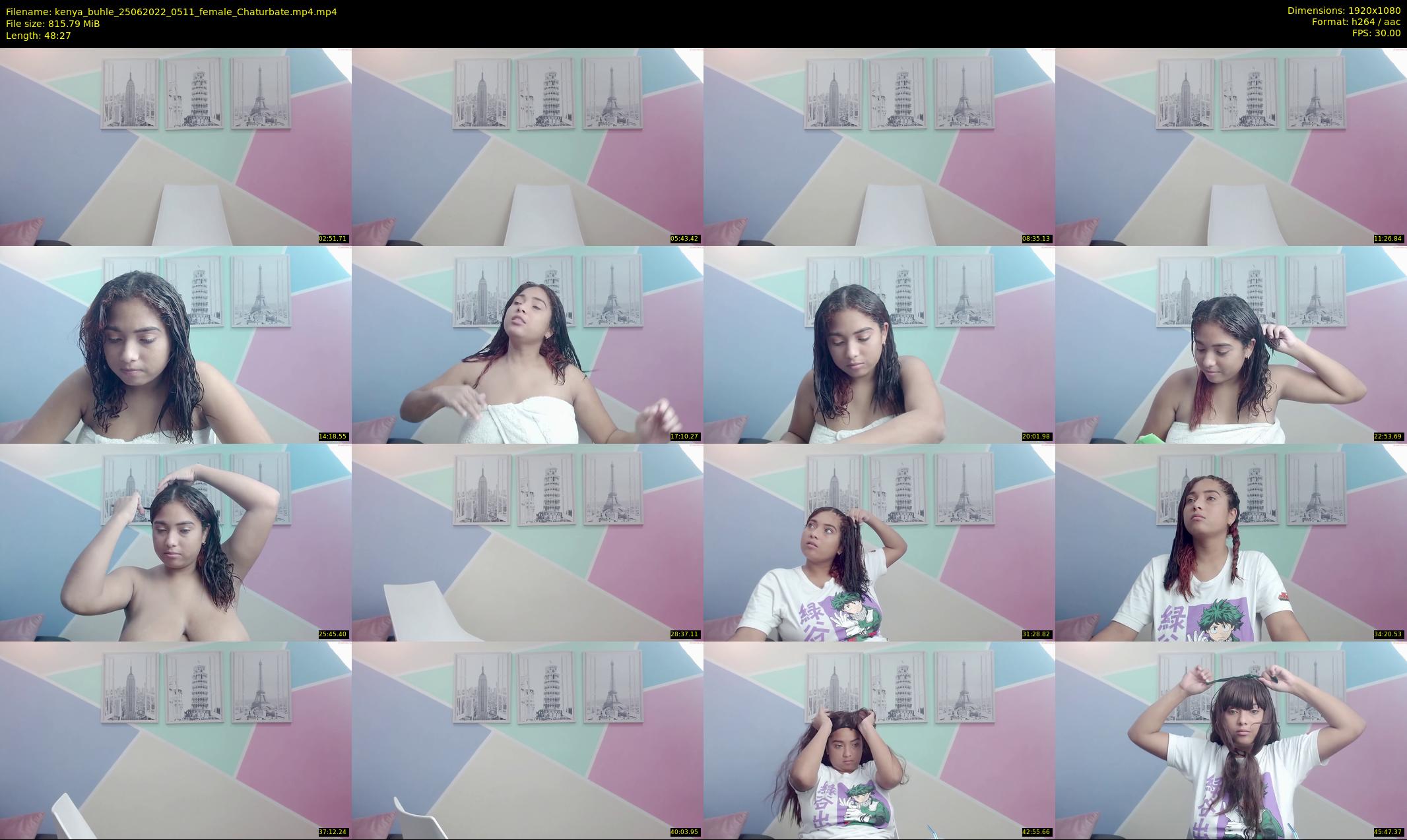 kenya_buhle — 49 minute Chaturbate female cam show recording, 1080p, Jun 25, 2022