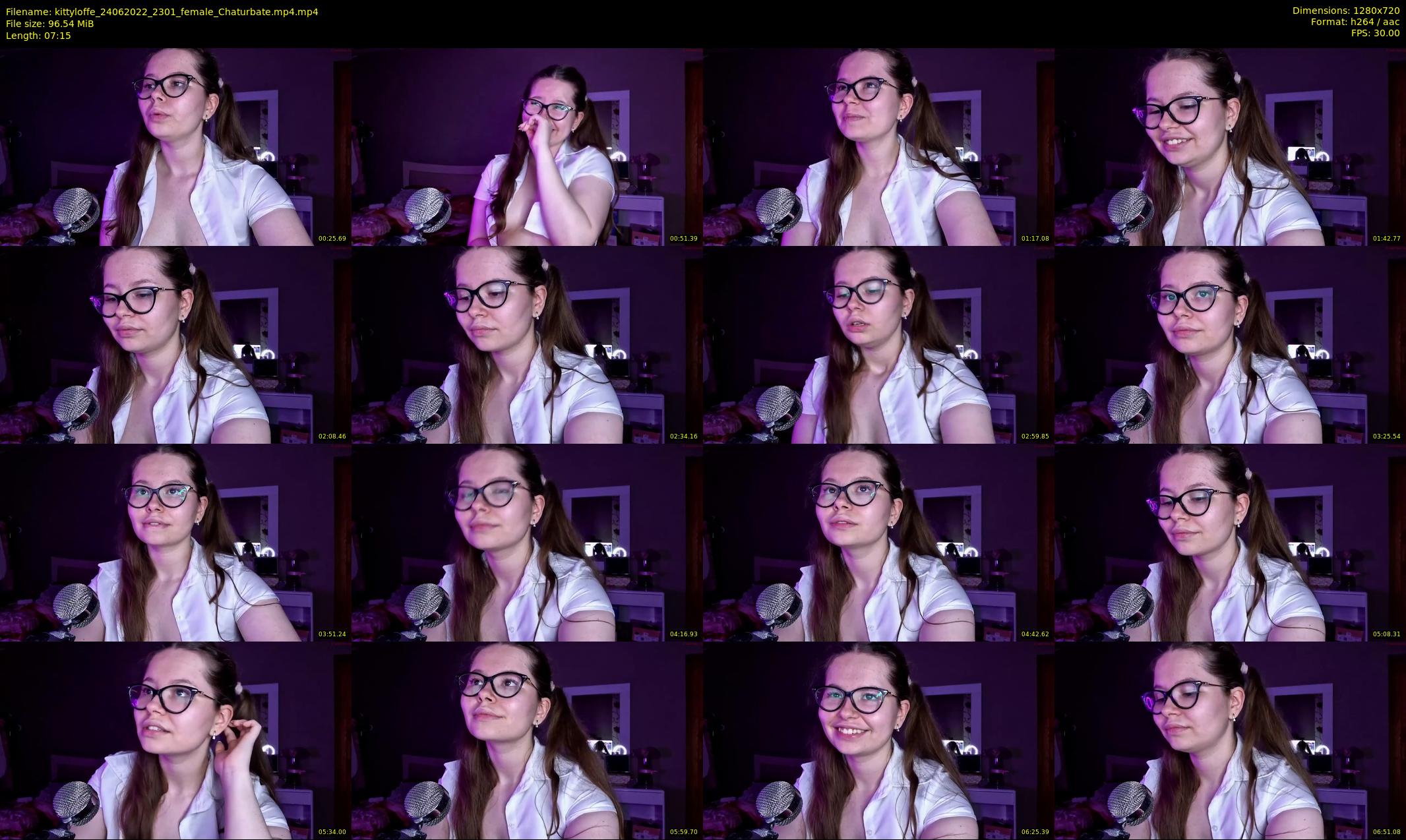 kittyloffe — 8 minute Chaturbate female cam show recording, 720p, Jun 24, 2022