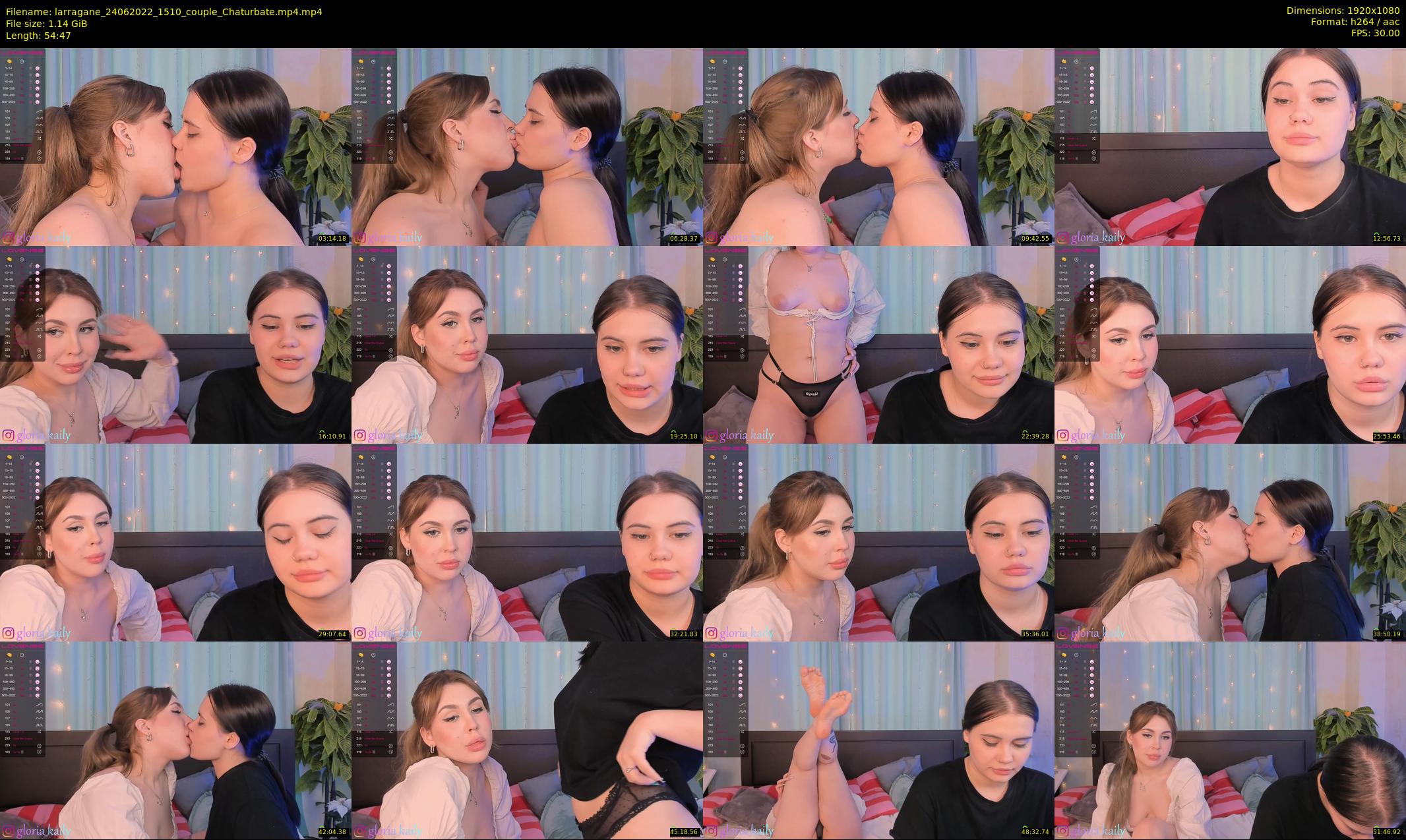 larragane — 55 minute Chaturbate couple cam show recording, 1080p, Jun 24, 2022
