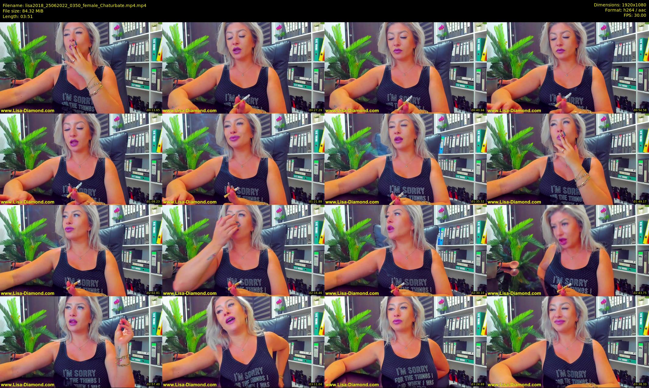 lisa2018 — 4 minute Chaturbate female cam show recording, 1080p, Jun 25, 2022
