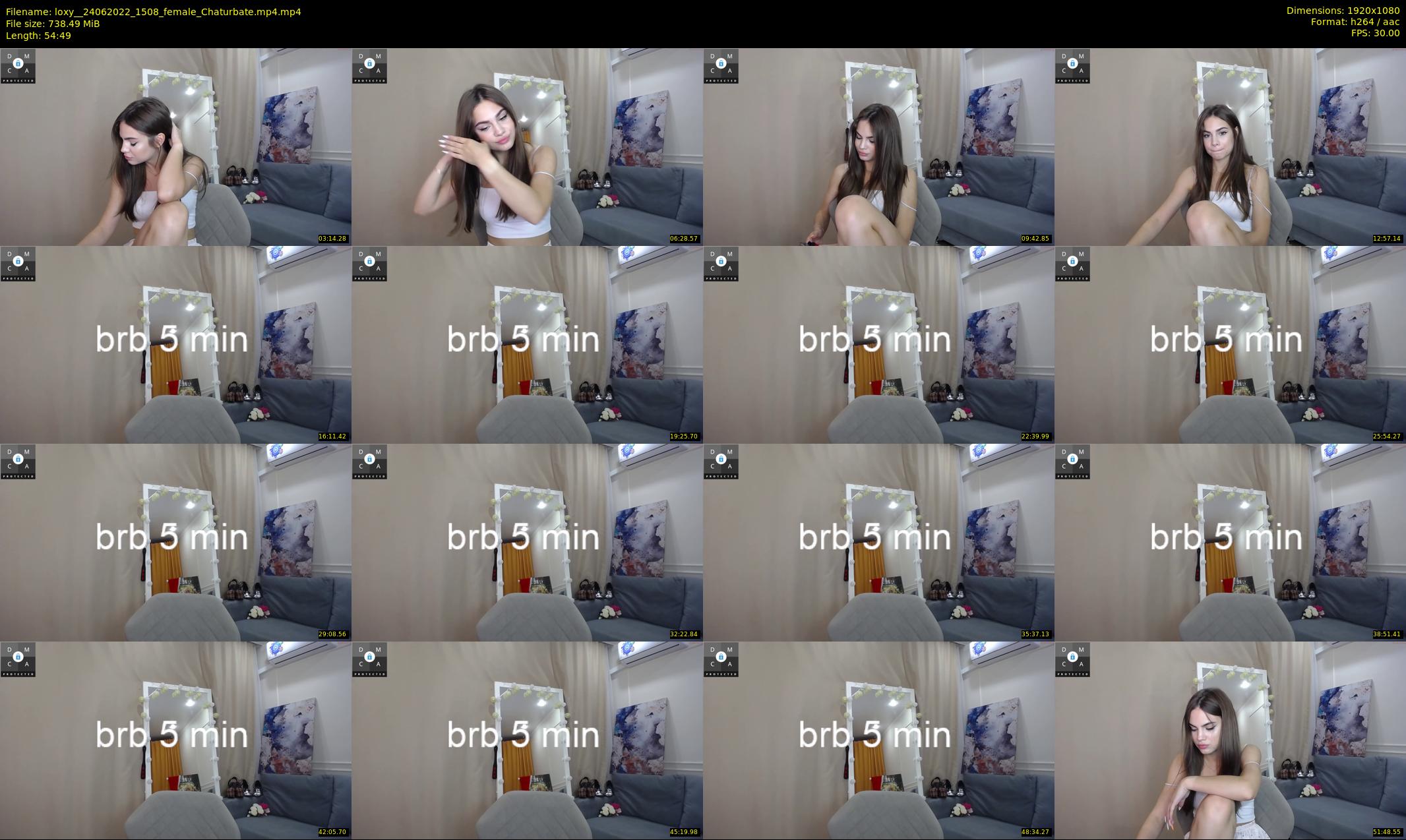 loxy_ — 55 minute Chaturbate female cam show recording, 1080p, Jun 24, 2022
