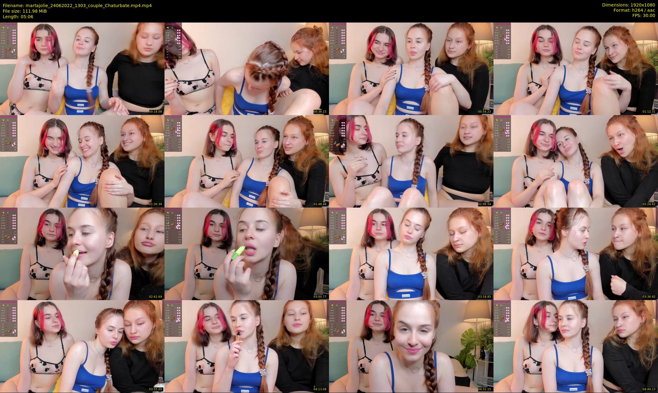 martajolie — 6 minute Chaturbate female cam show recording, 1080p, Jun 24, 2022