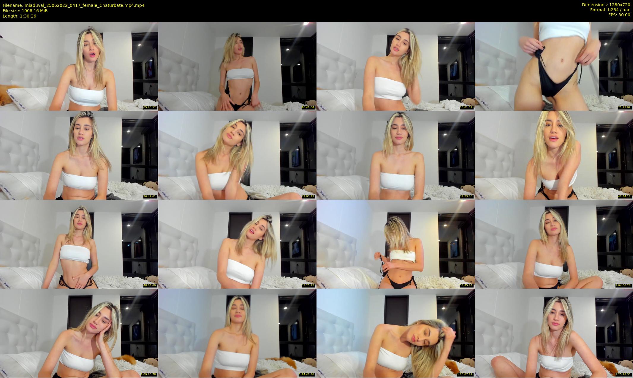 miaduval — 91 minute Chaturbate female cam show recording, 720p, Jun 25, 2022
