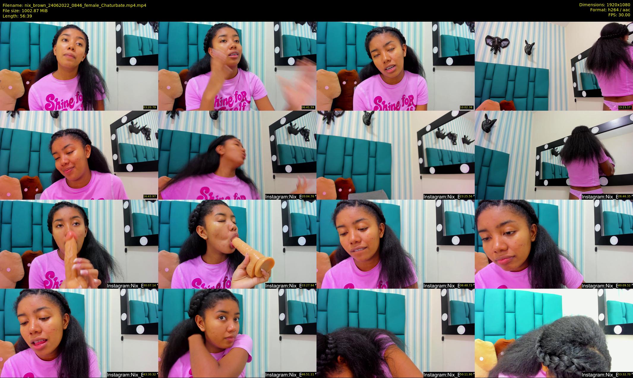 nix_brown — 57 minute Chaturbate female cam show recording, 1080p, Jun 24, 2022