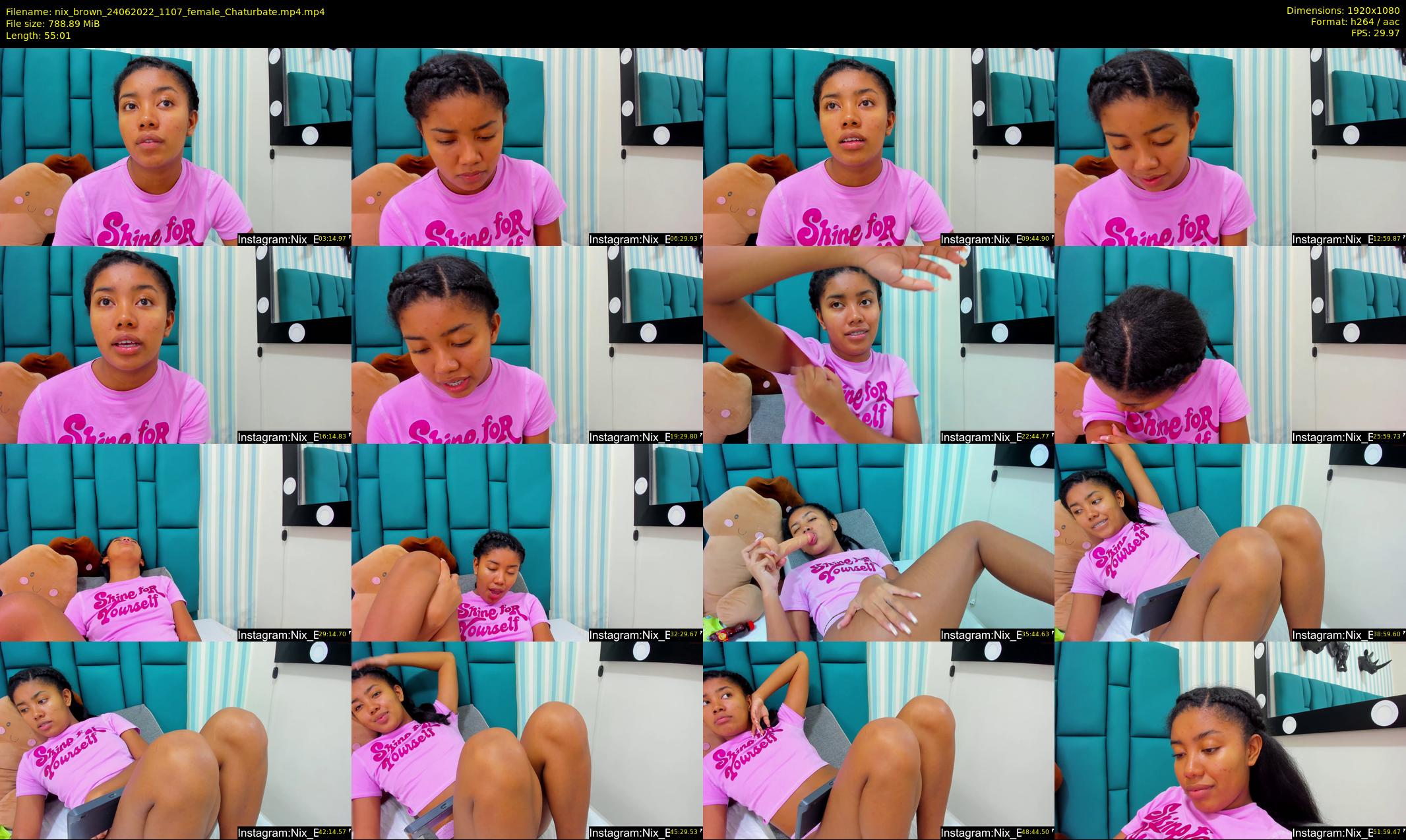 nix_brown — 56 minute Chaturbate female cam show recording, 1080p, Jun 24, 2022