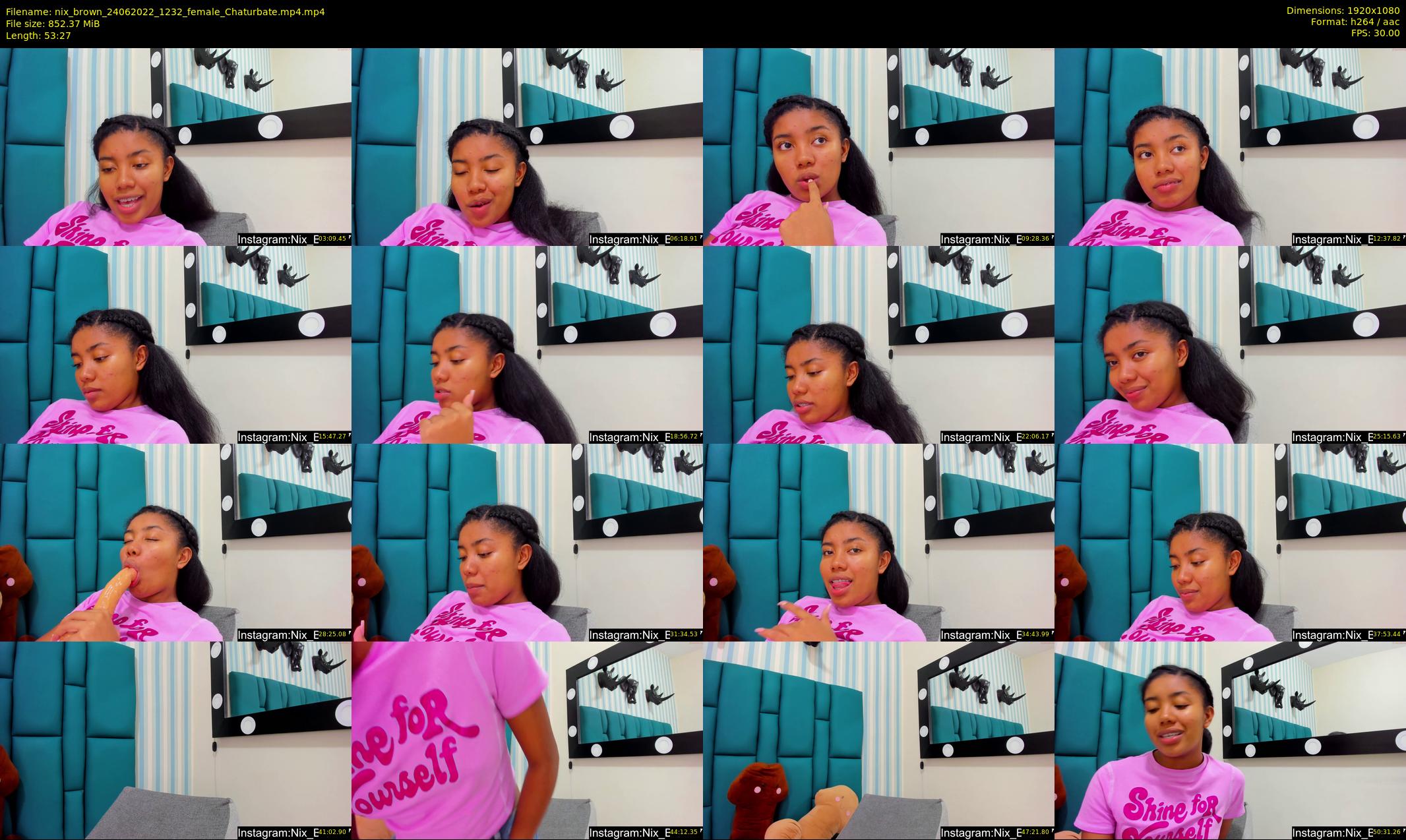 nix_brown — 54 minute Chaturbate female cam show recording, 1080p, Jun 24, 2022