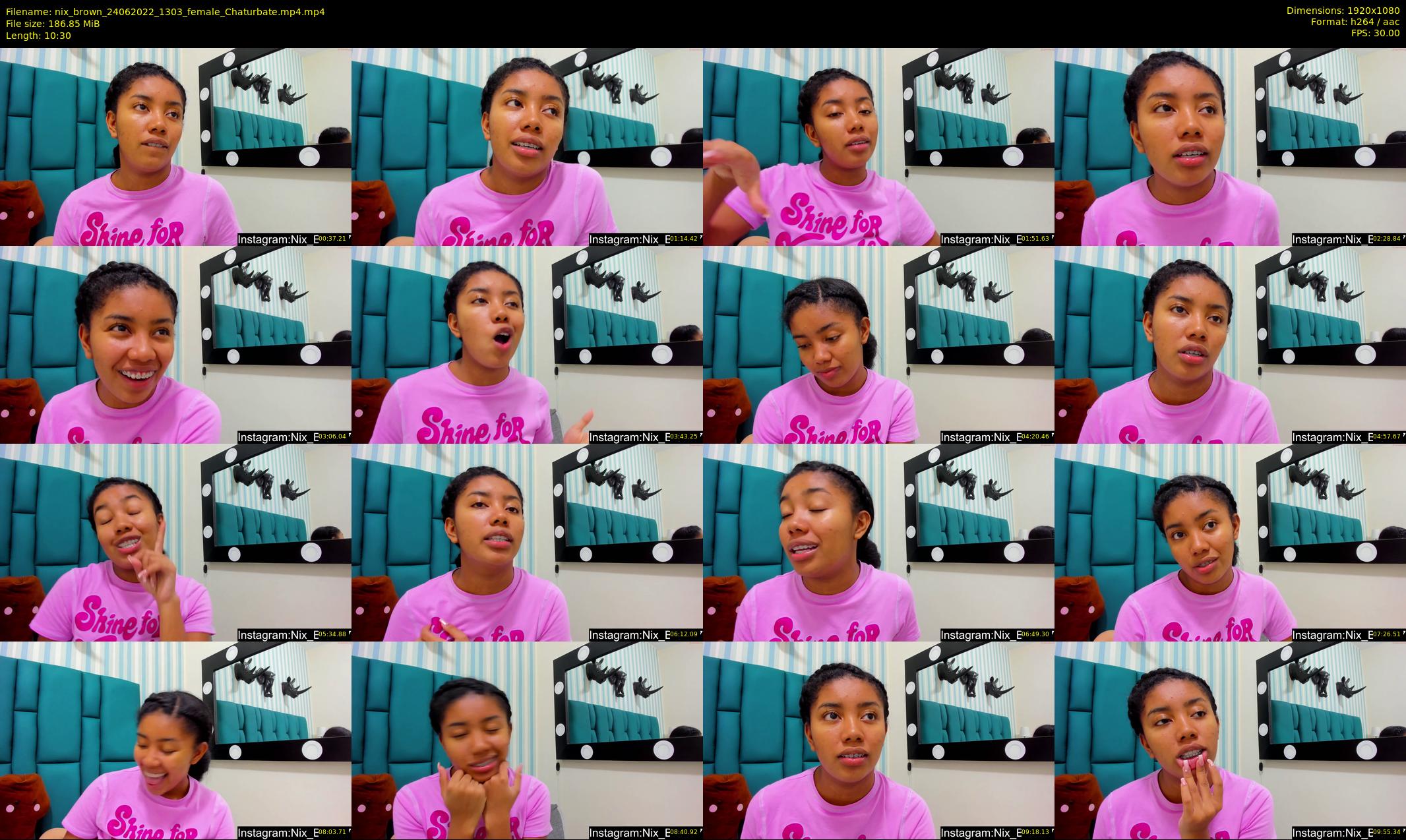 nix_brown — 11 minute Chaturbate female cam show recording, 1080p, Jun 24, 2022