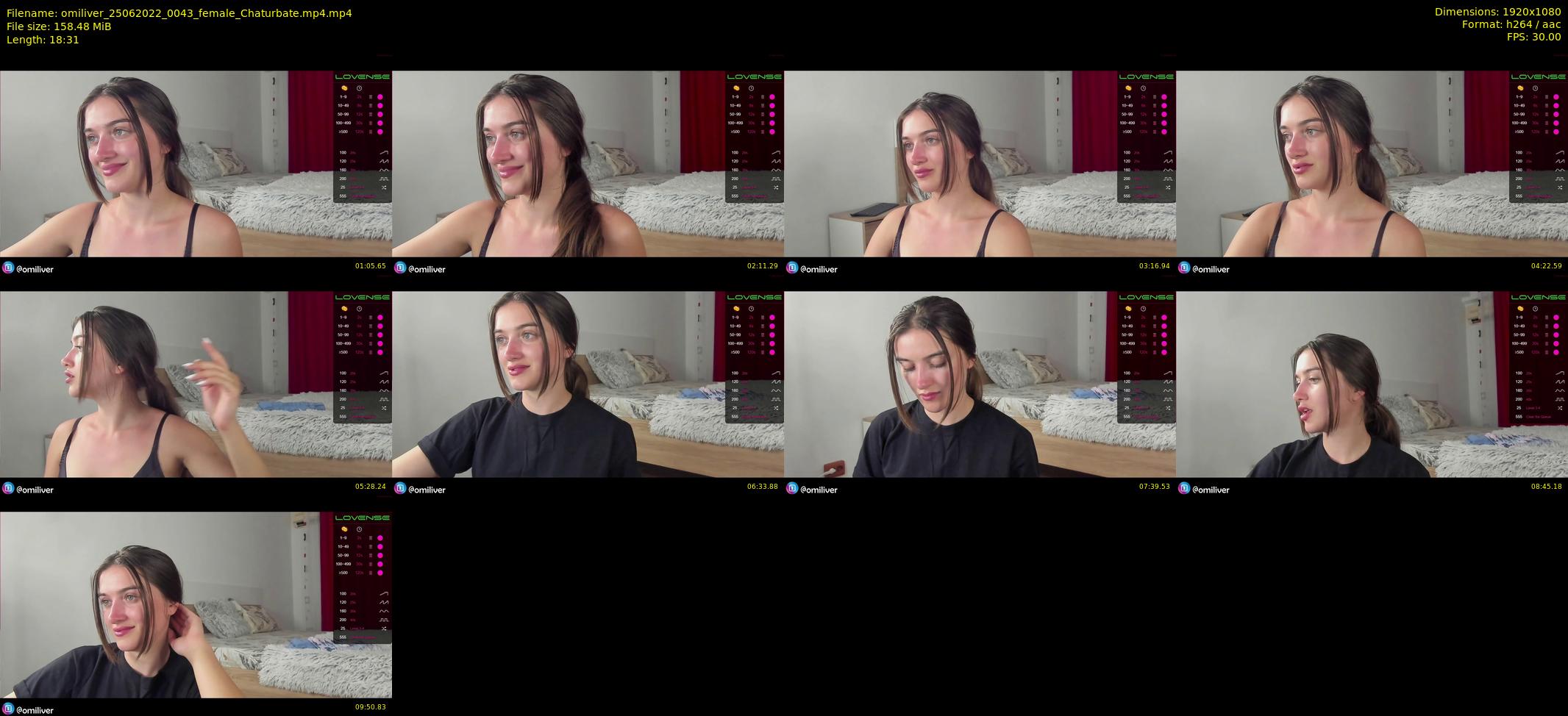 omiliver — 19 minute Chaturbate female cam show recording, 1080p, Jun 25, 2022