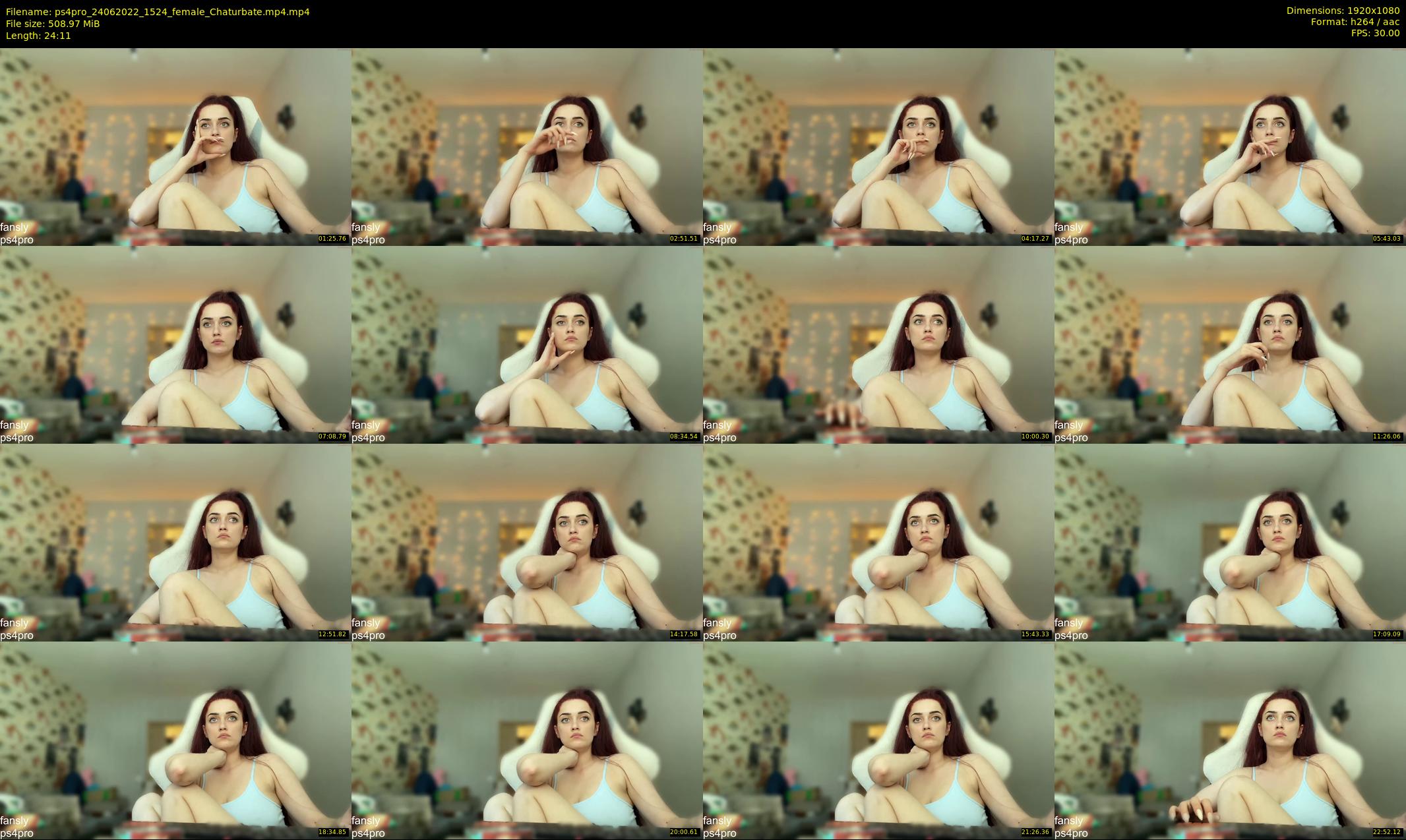 ps4pro — 25 minute Chaturbate female cam show recording, 1080p, Jun 24, 2022