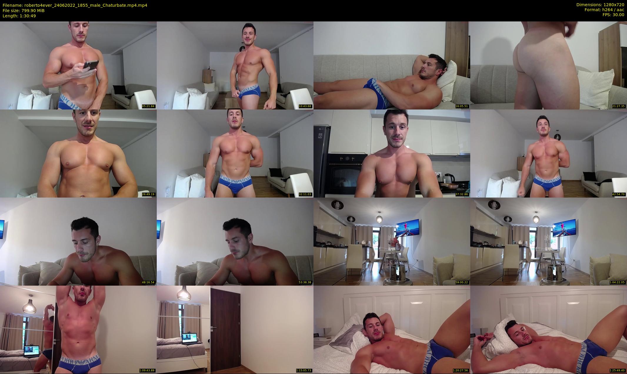 roberto4ever — 91 minute Chaturbate male cam show recording, 720p, Jun 24, 2022