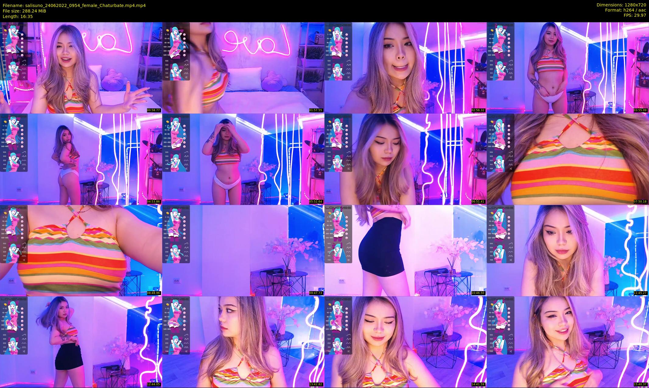 salisuno — 17 minute Chaturbate female cam show recording, 720p, Jun 24, 2022