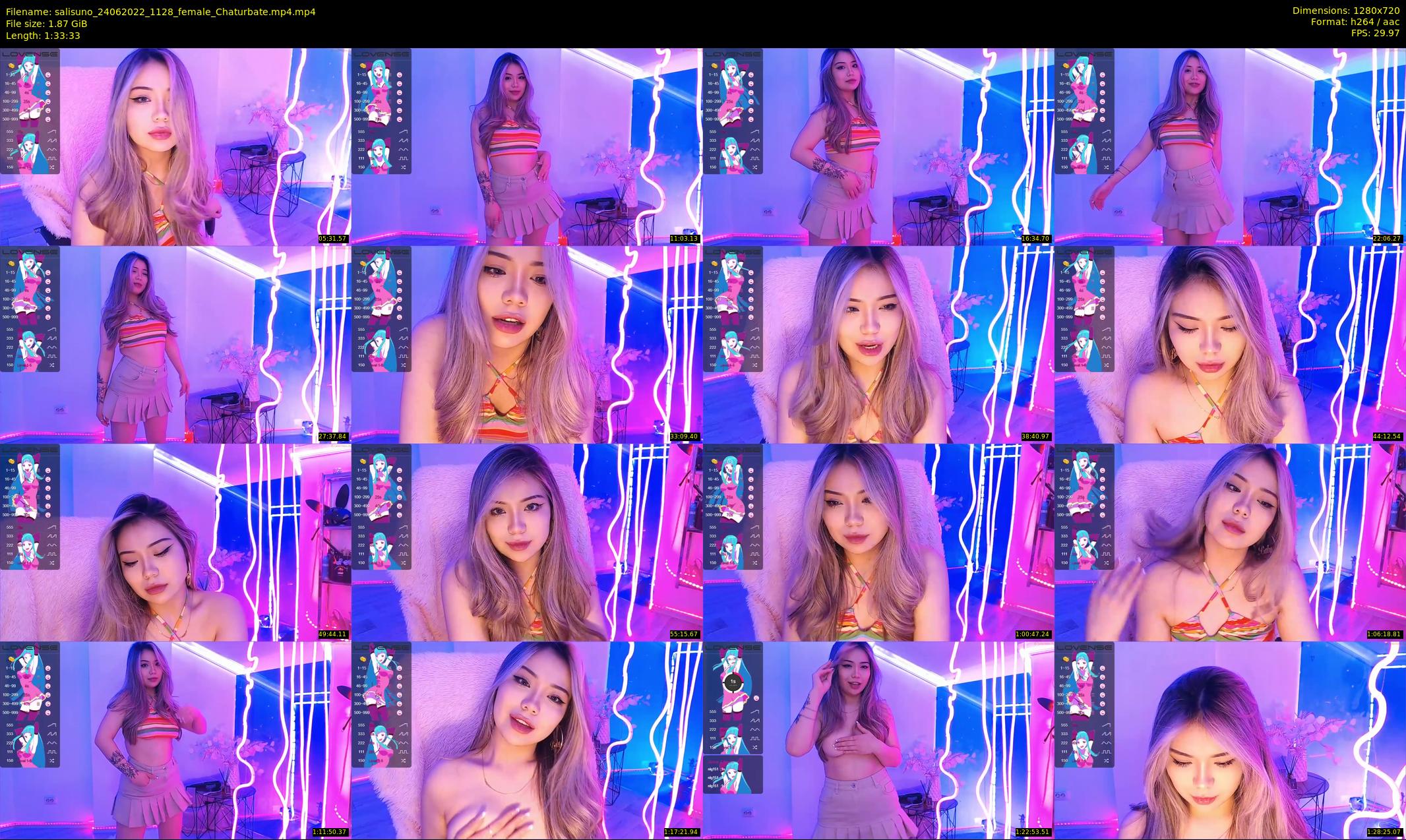 salisuno — 94 minute Chaturbate female cam show recording, 720p, Jun 24, 2022