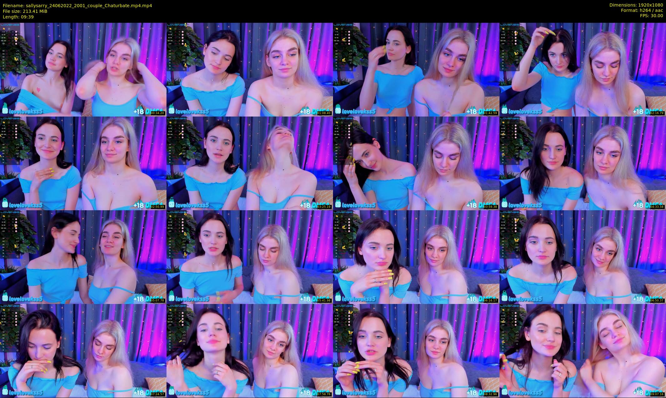 sallysarry — 10 minute Chaturbate couple cam show recording, 1080p, Jun 24, 2022