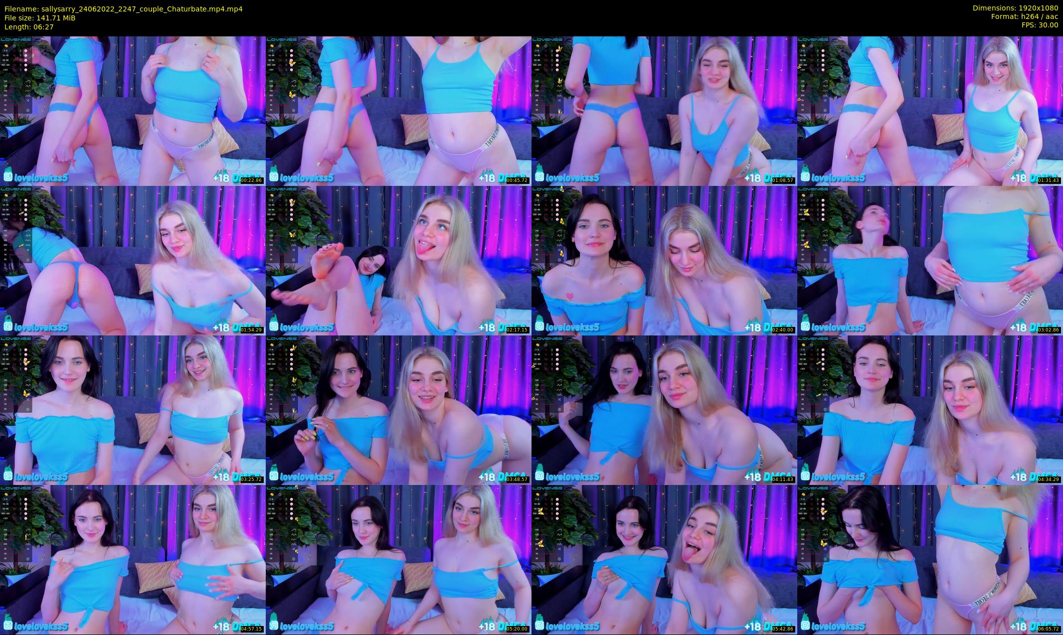 sallysarry — 7 minute Chaturbate couple cam show recording, 1080p, Jun 24, 2022