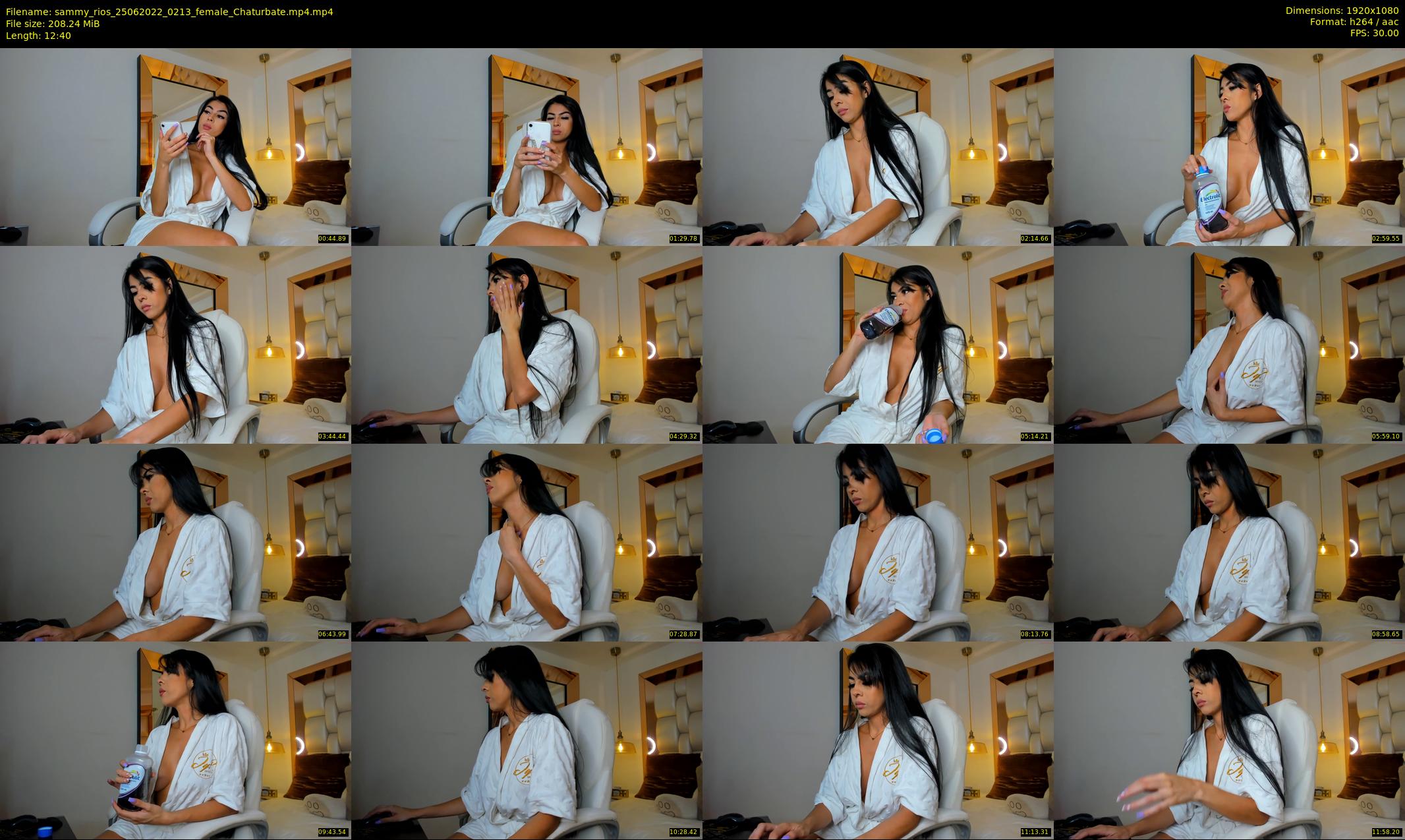 sammy_rios — 13 minute Chaturbate female cam show recording, 1080p, Jun 25, 2022