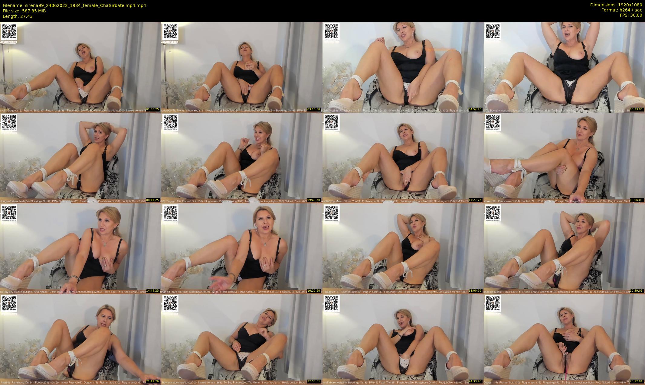 sirena99 — 28 minute Chaturbate female cam show recording, 1080p, Jun 24, 2022