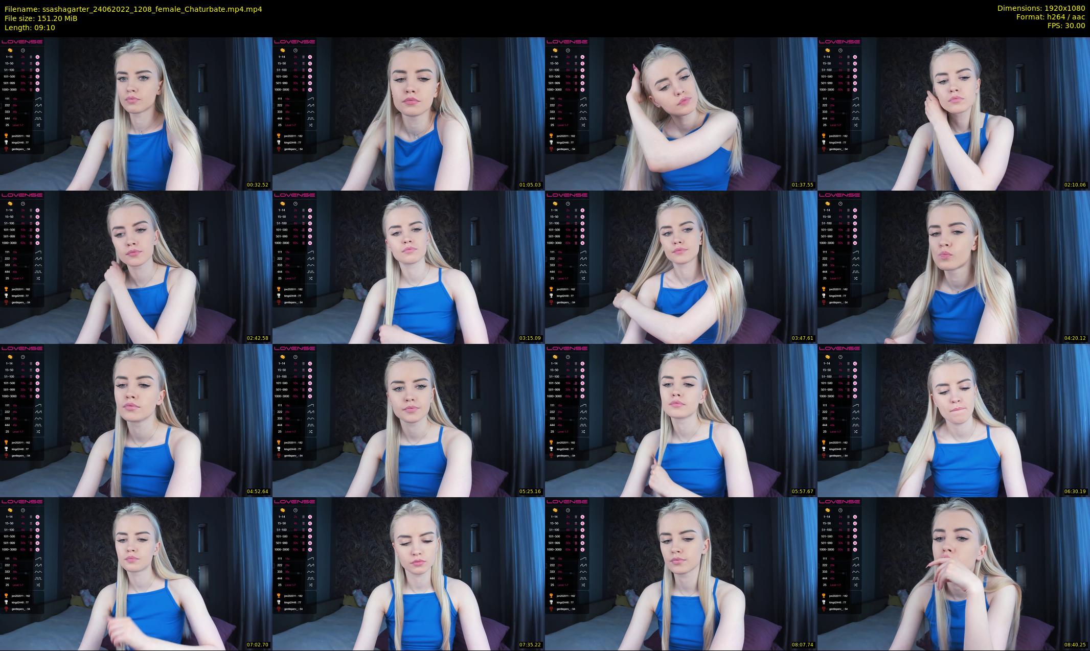 ssashagarter — 10 minute Chaturbate female cam show recording, 1080p, Jun 24, 2022