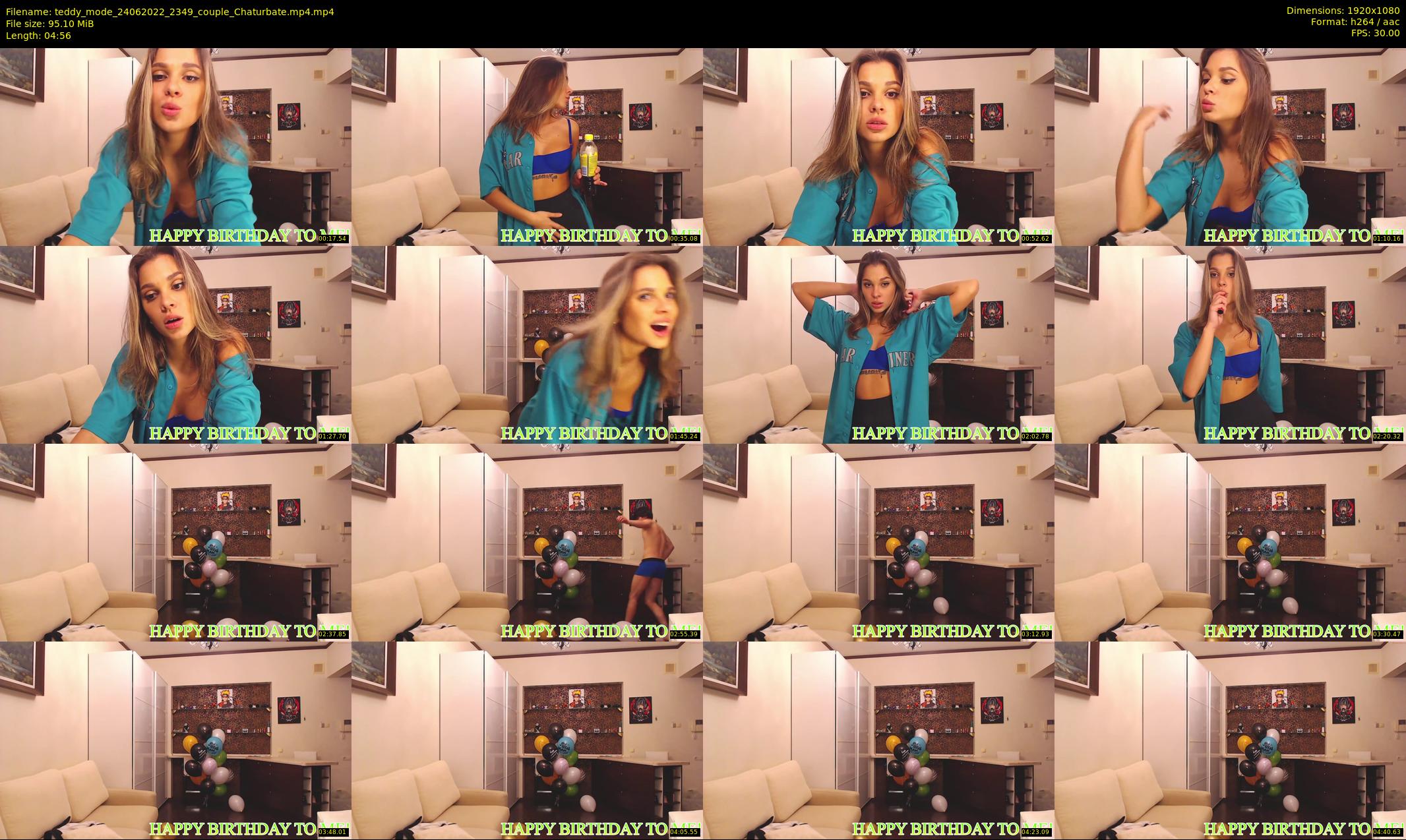 teddy_mode — 5 minute Chaturbate couple cam show recording, 1080p, Jun 24, 2022