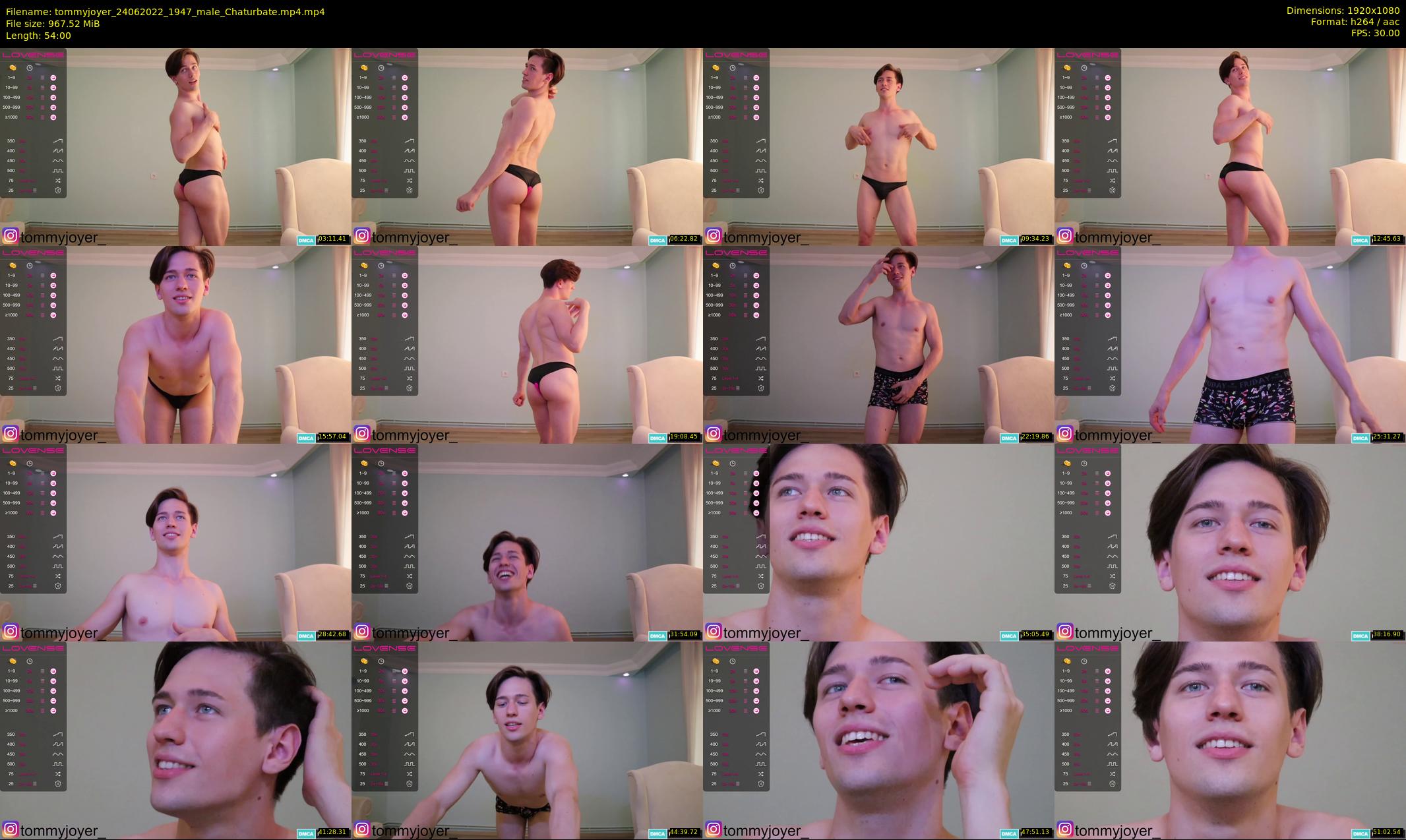tommyjoyer — 54 minute Chaturbate male cam show recording, 1080p, Jun 24, 2022