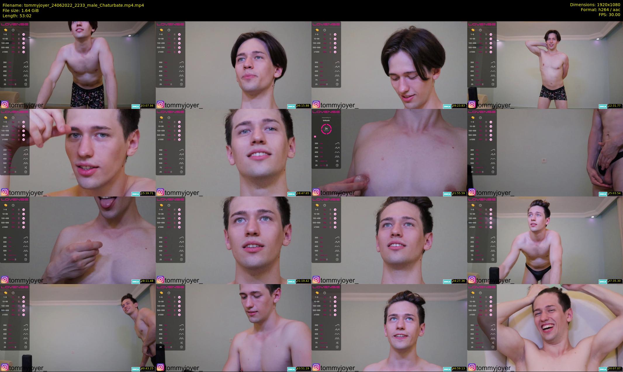 tommyjoyer — 54 minute Chaturbate male cam show recording, 1080p, Jun 24, 2022