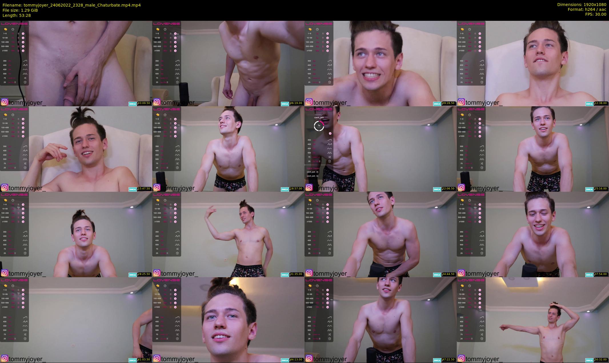tommyjoyer — 54 minute Chaturbate male cam show recording, 1080p, Jun 24, 2022