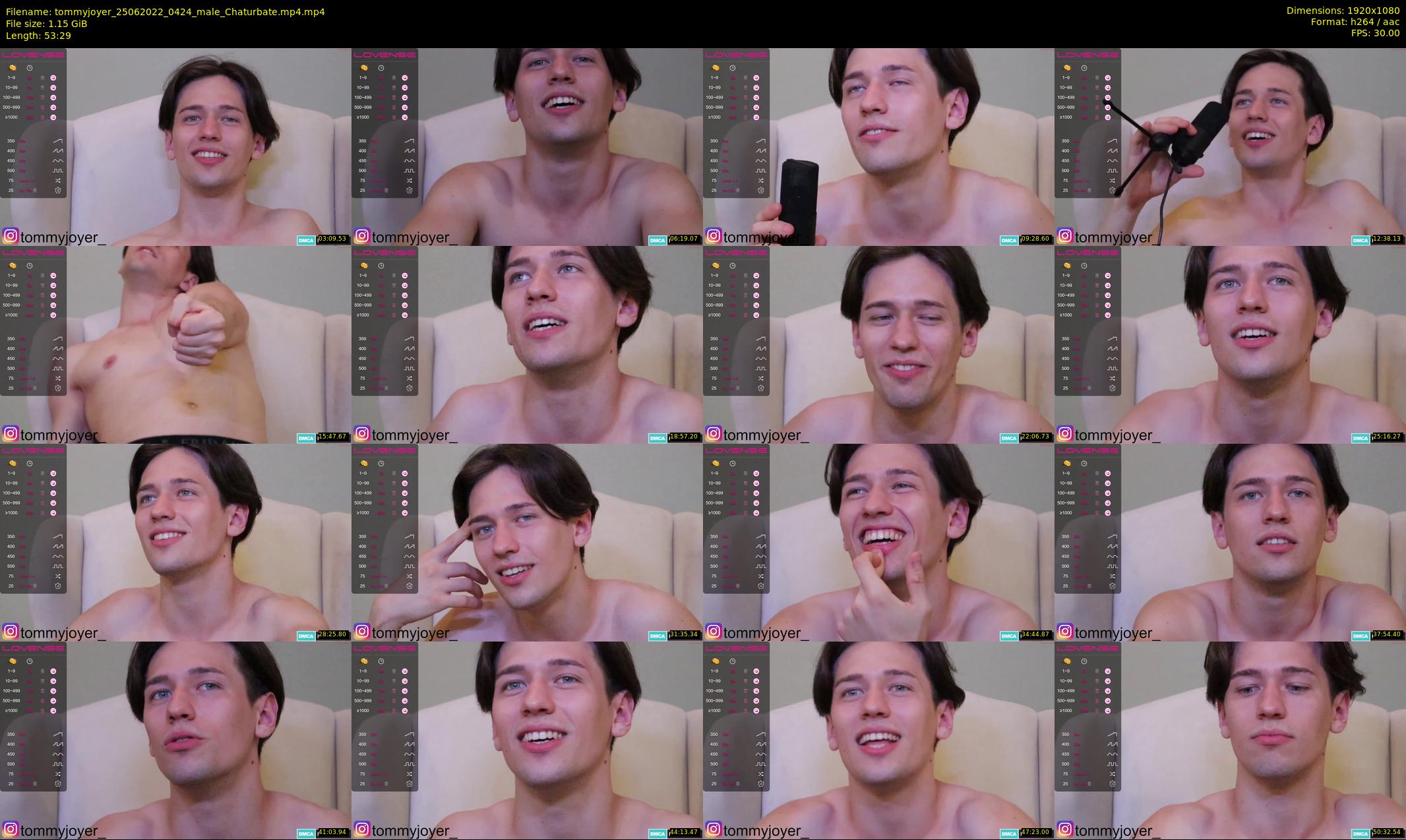 tommyjoyer — 54 minute Chaturbate male cam show recording, 1080p, Jun 25, 2022