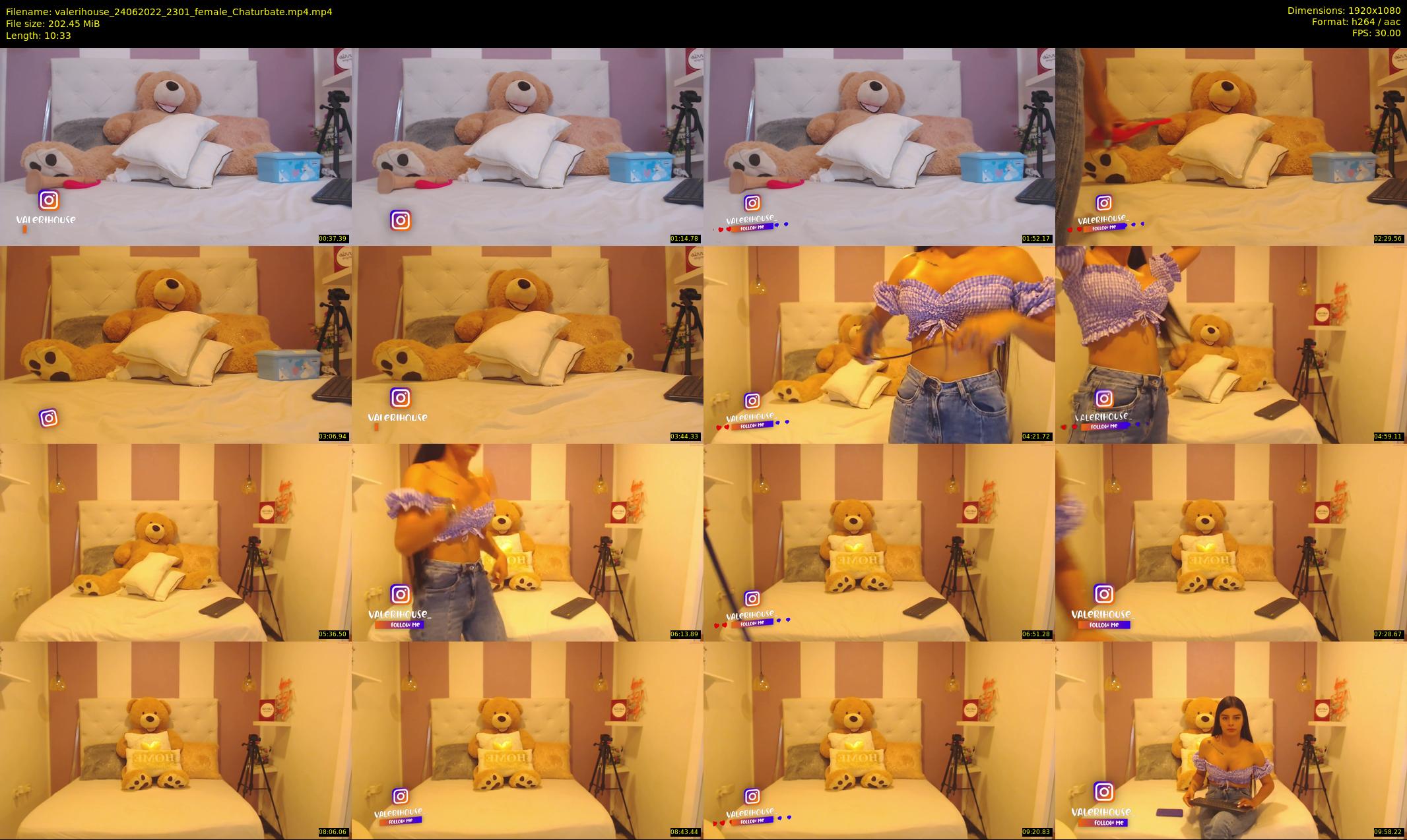 valerihouse — 11 minute Chaturbate female cam show recording, 1080p, Jun 24, 2022