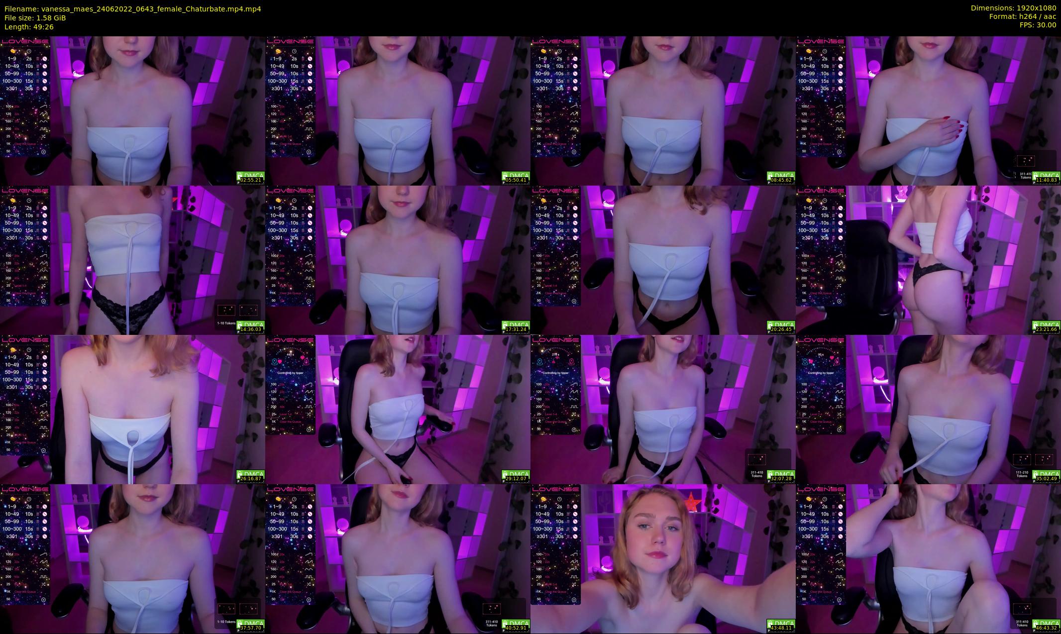vanessa_maes — 50 minute Chaturbate female cam show recording, 1080p, Jun 24, 2022