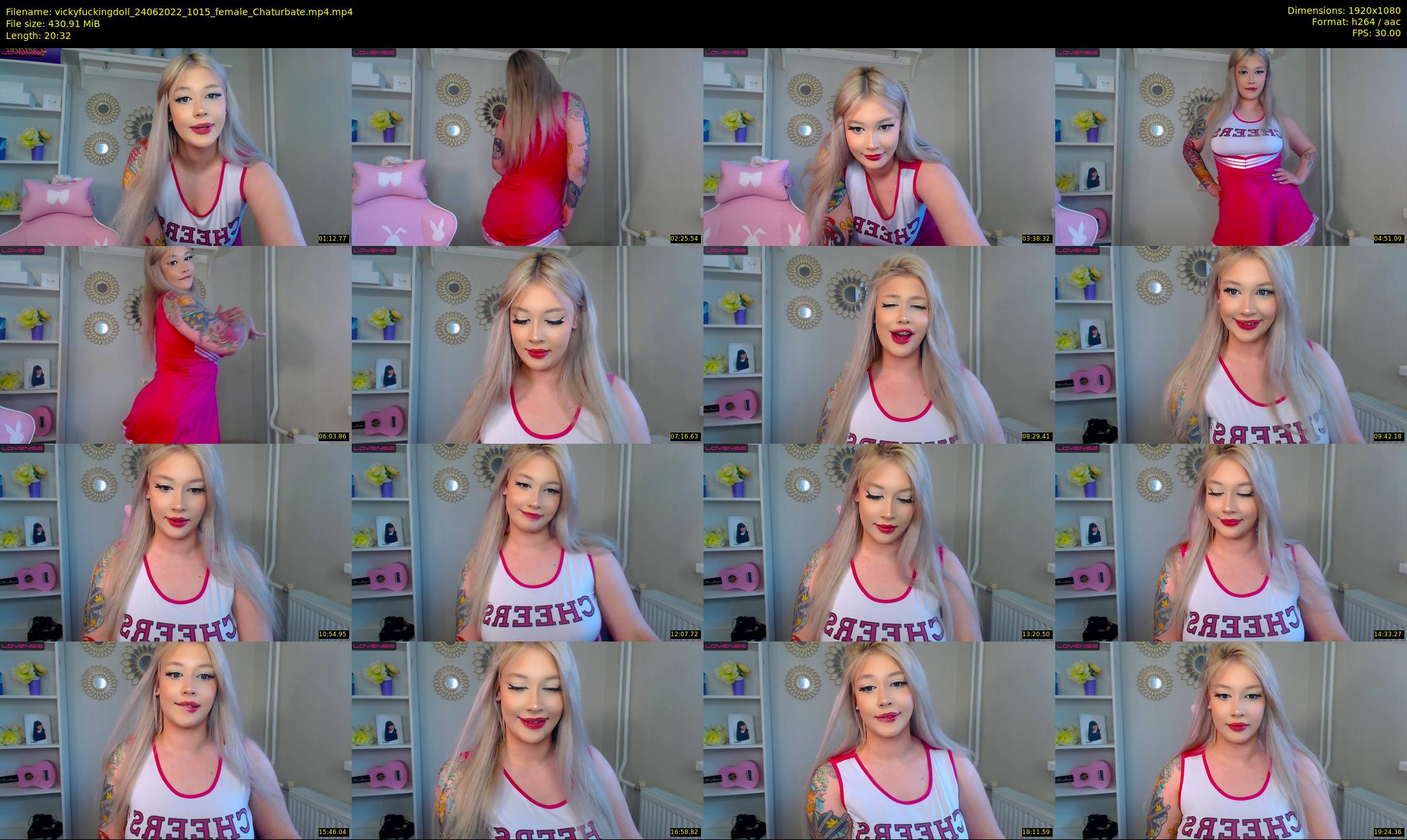 vickyfuckingdoll — 21 minute Chaturbate female cam show recording, 1080p, Jun 24, 2022