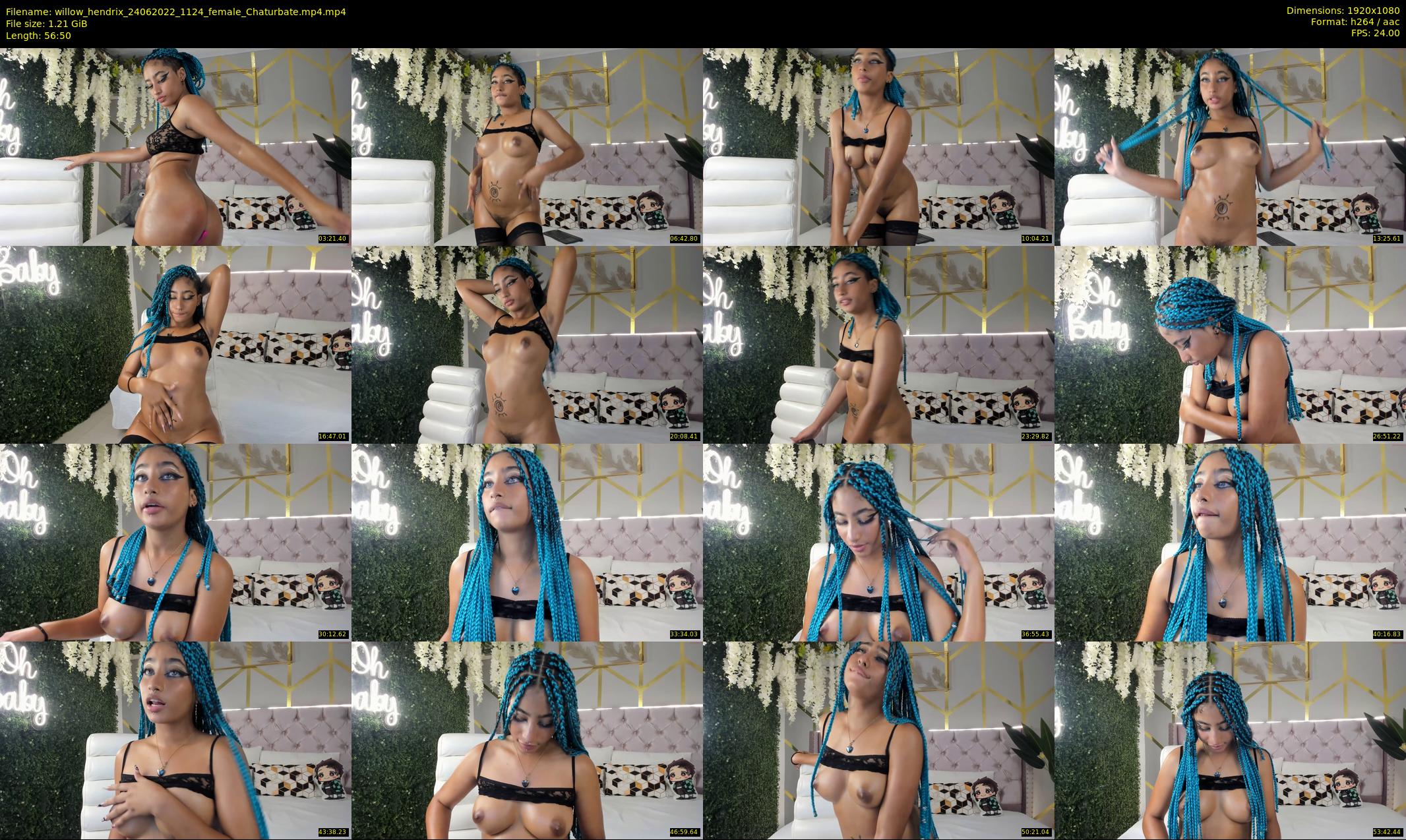 willow_hendrix — 57 minute Chaturbate female cam show recording, 1080p, Jun 24, 2022