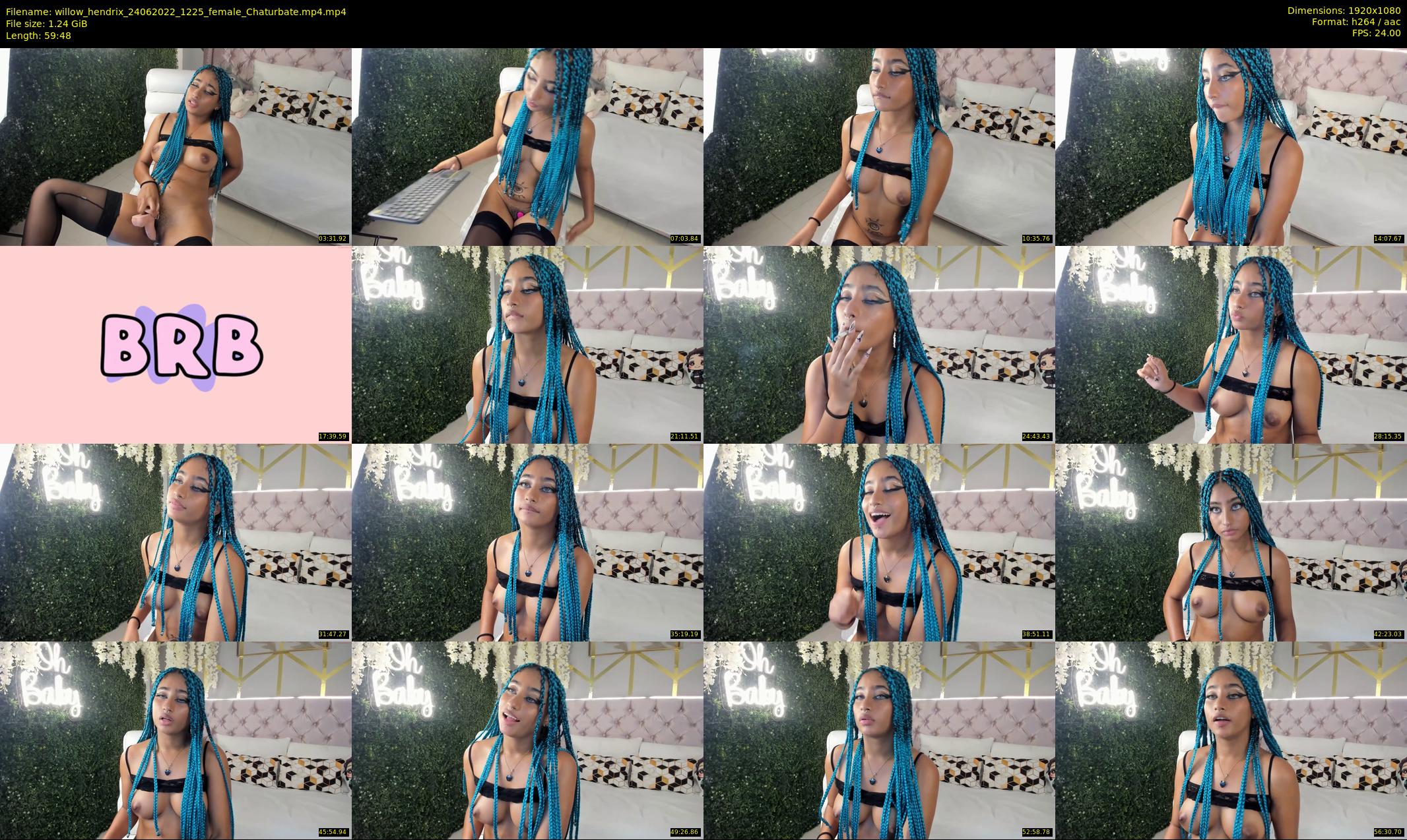 willow_hendrix — 60 minute Chaturbate female cam show recording, 1080p, Jun 24, 2022