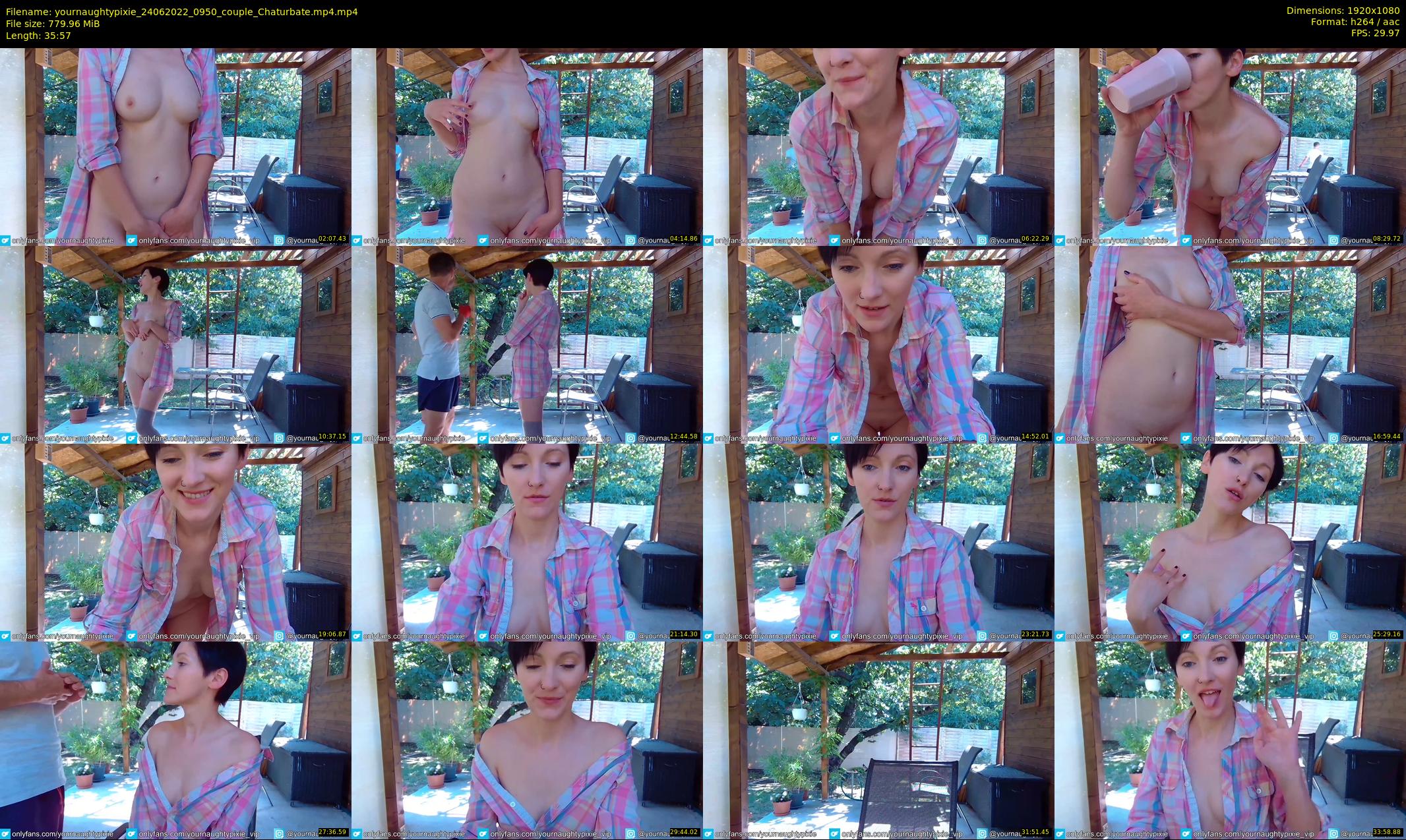 yournaughtypixie — 36 minute Chaturbate couple cam show recording, 1080p, Jun 24, 2022