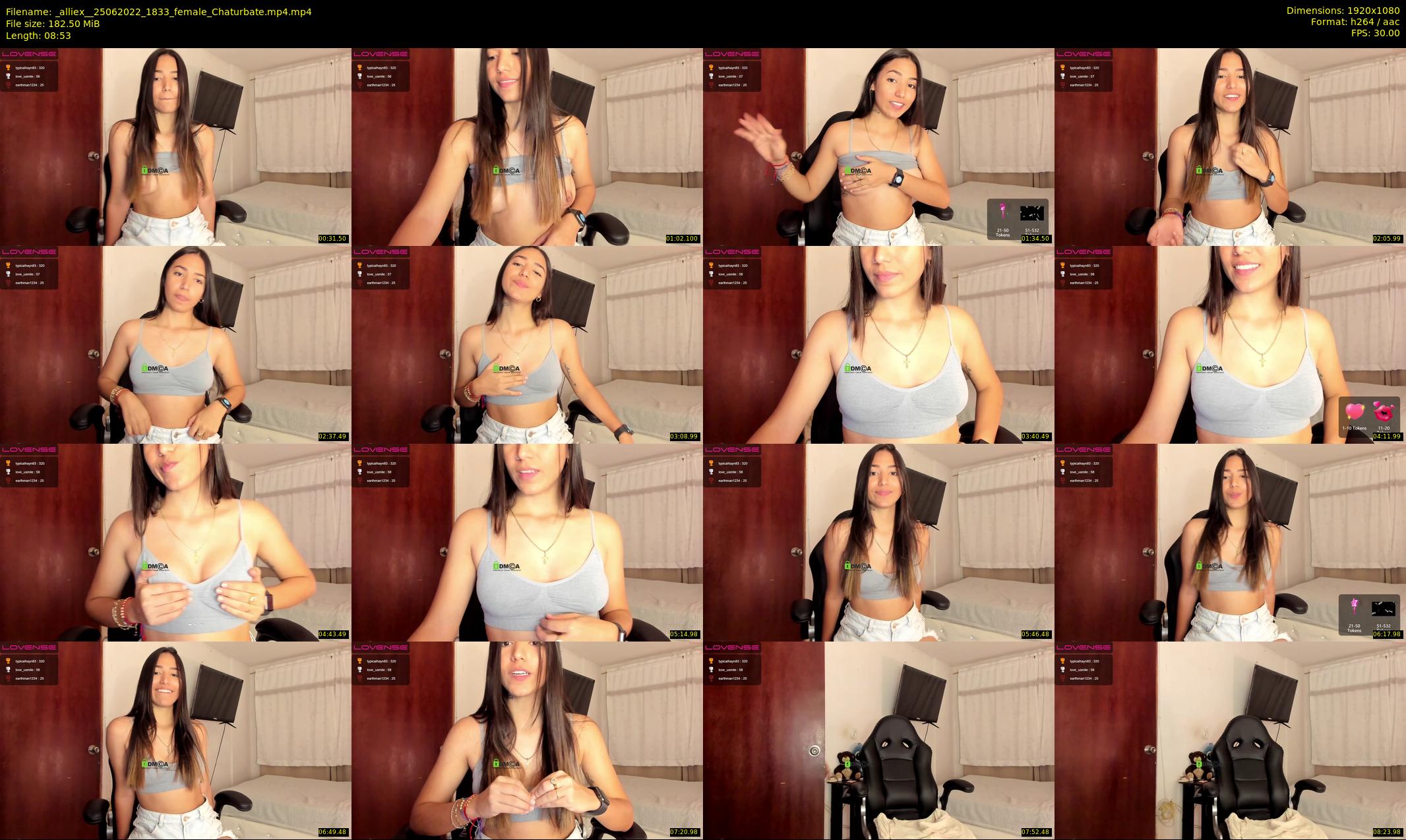 _alliex_ — 9 minute Chaturbate female cam show recording, 1080p, Jun 25, 2022